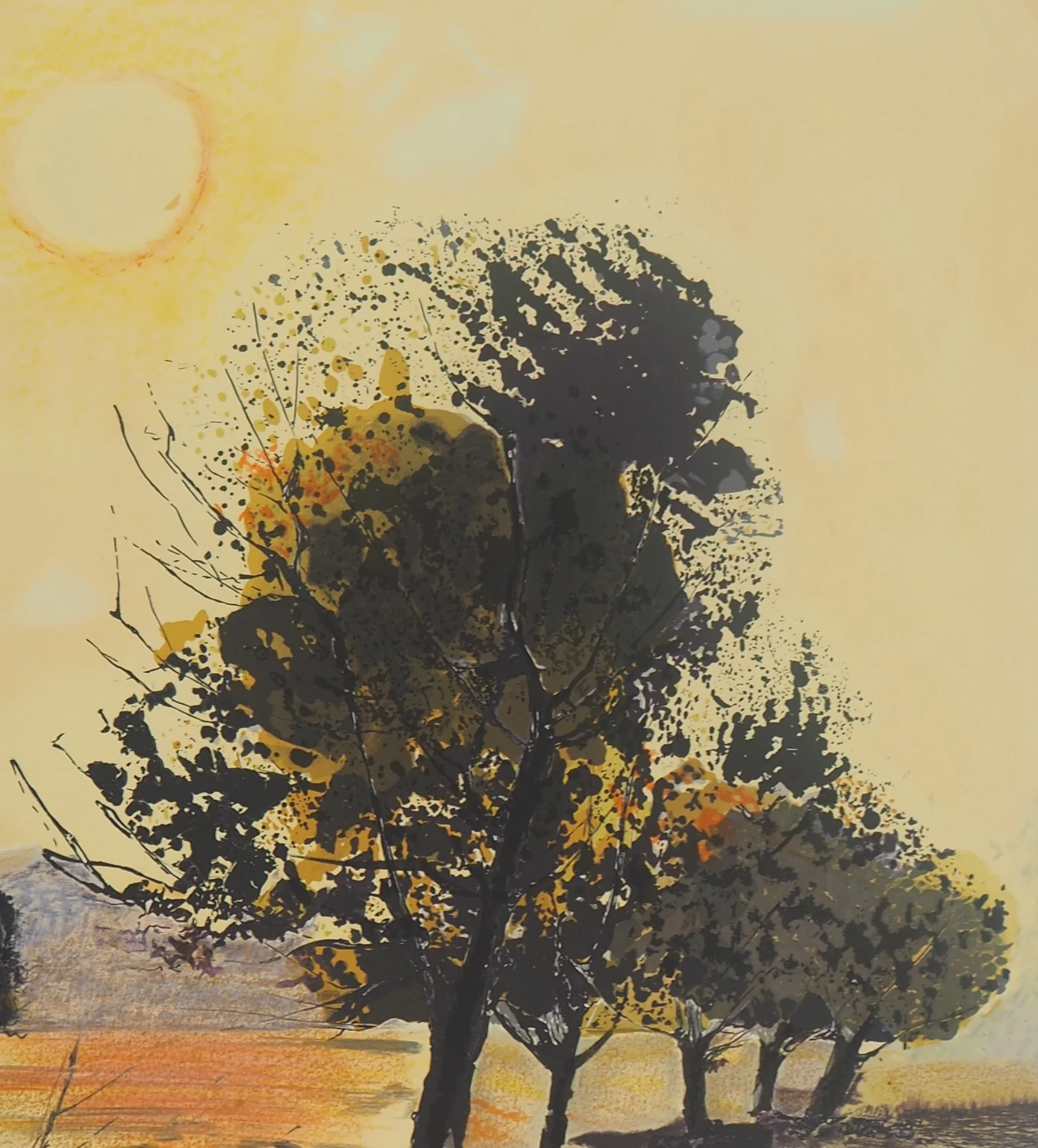 Michel JOUENNE : Champs de Provence, Lithographie originale signée - Image 4