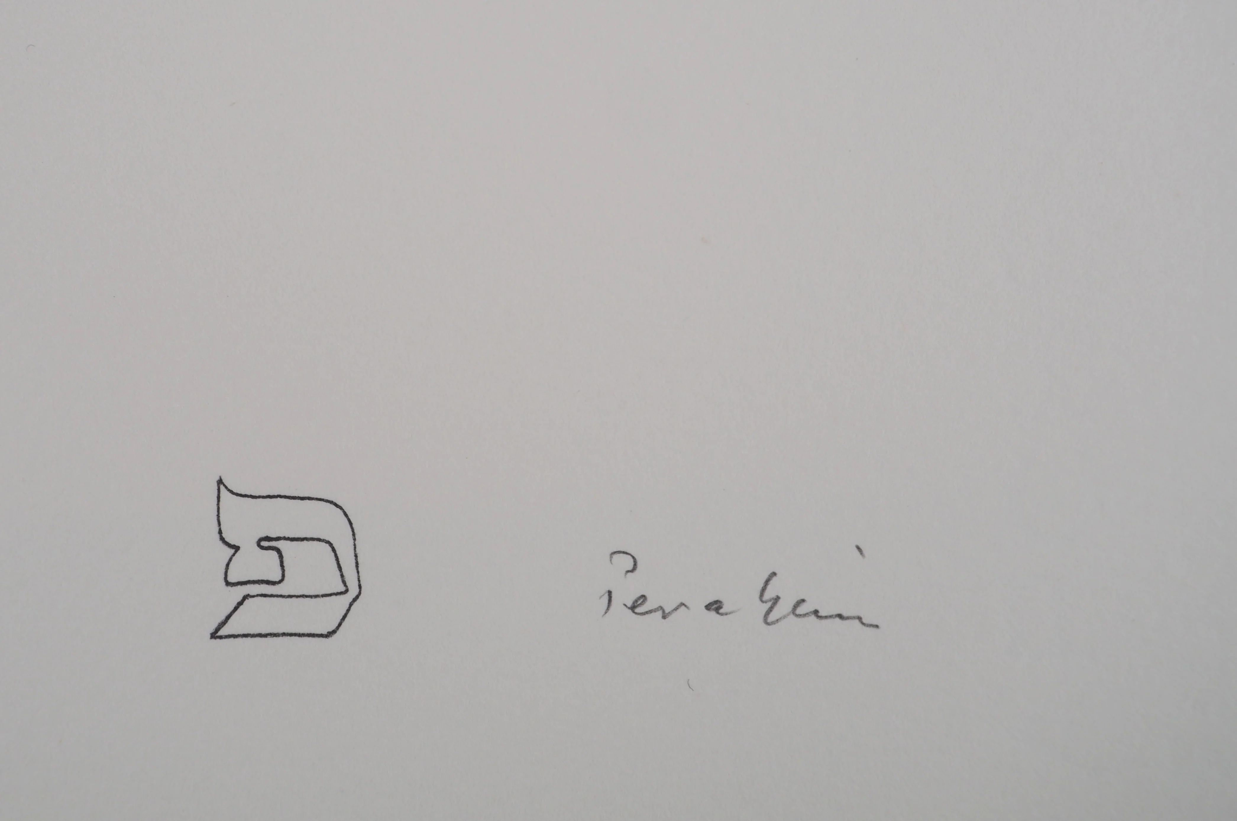 Jules PERAHIM : L’alphabet Hébreu, Concorde, Lithographie originale signée - Image 2
