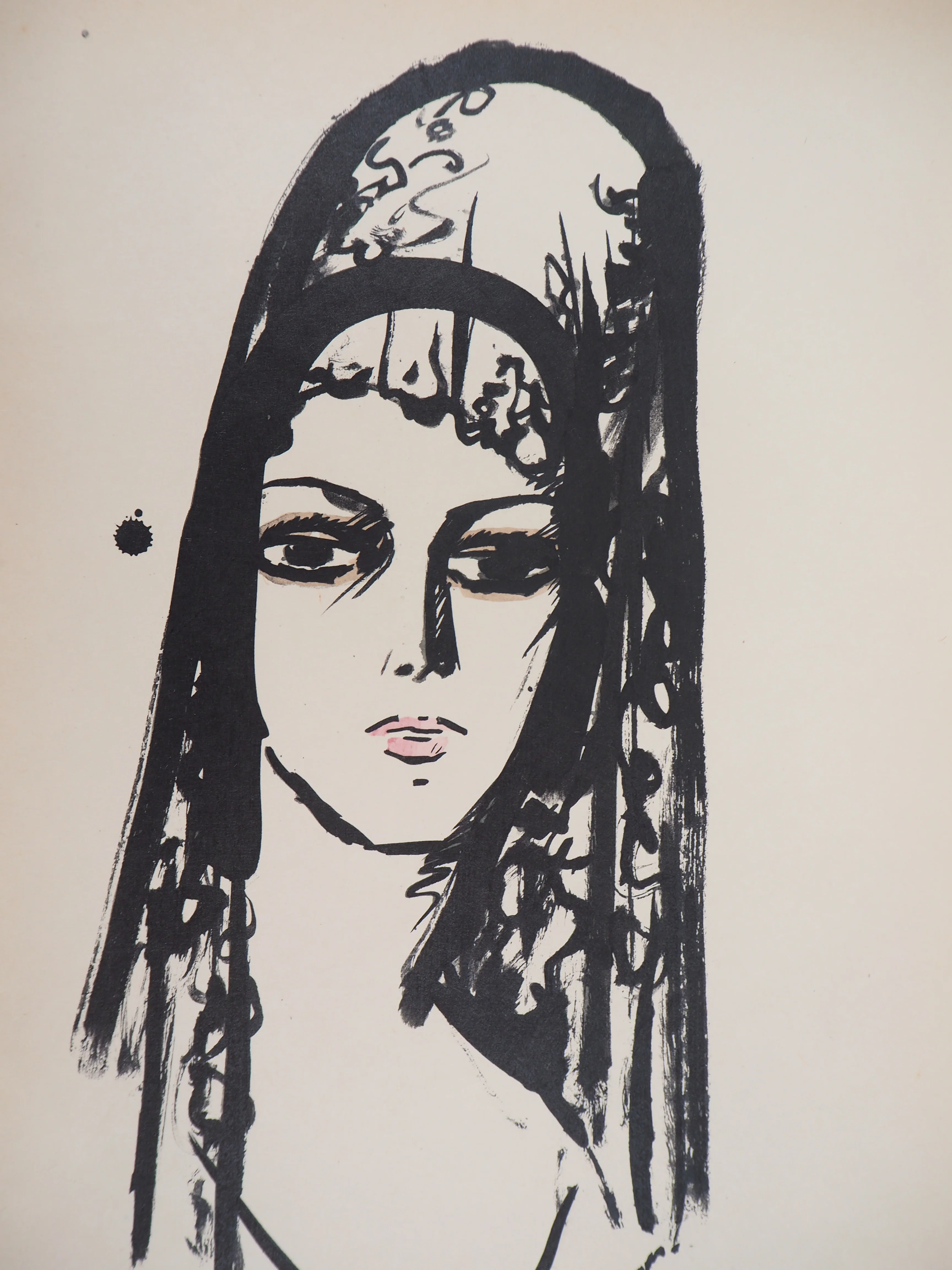 Kees VAN DONGEN : Jeune femme à la mantille, l'Espagnole, Lithographie signée - Image 3