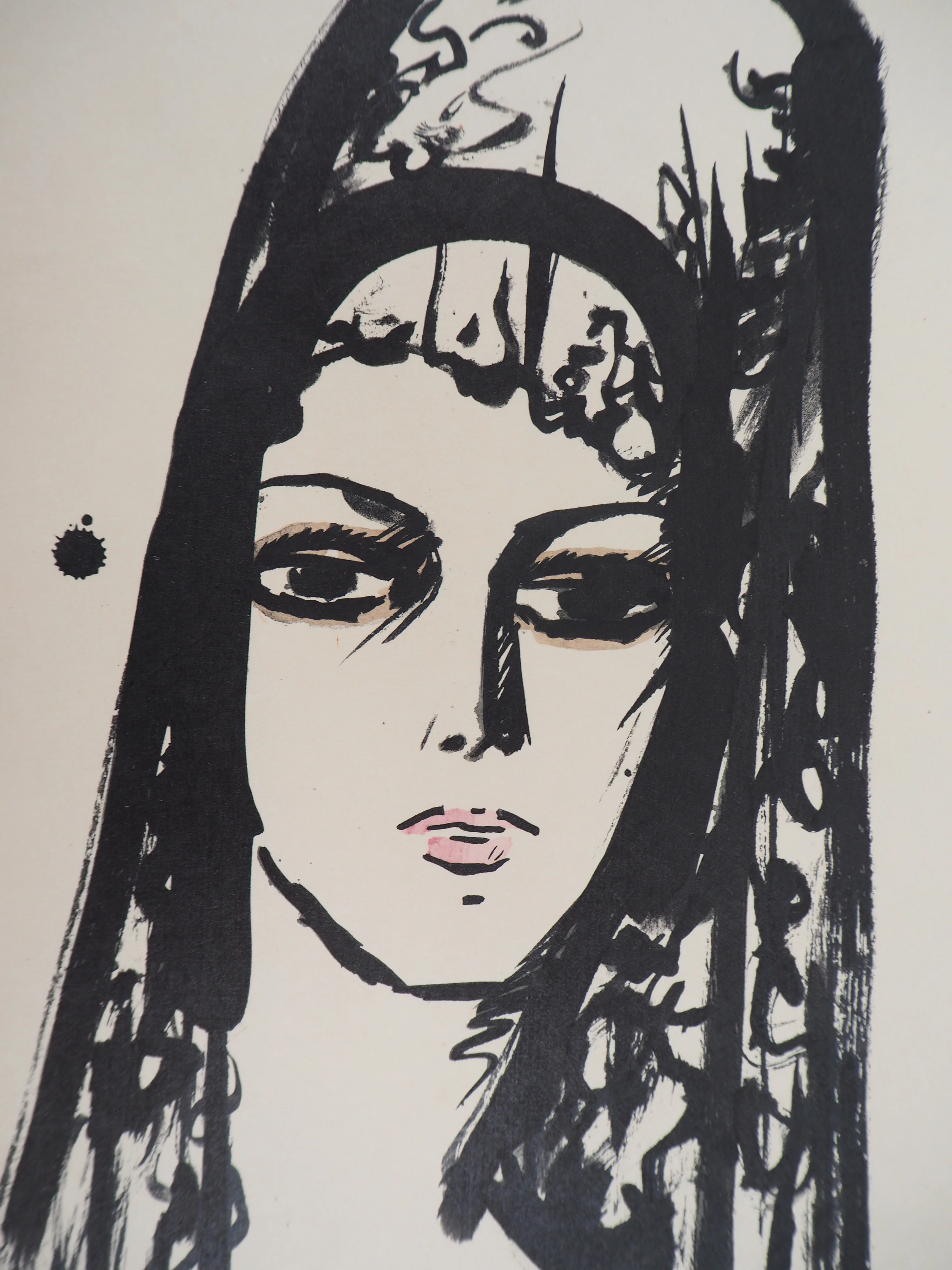Kees VAN DONGEN : Jeune femme à la mantille, l'Espagnole, Lithographie signée - Image 4