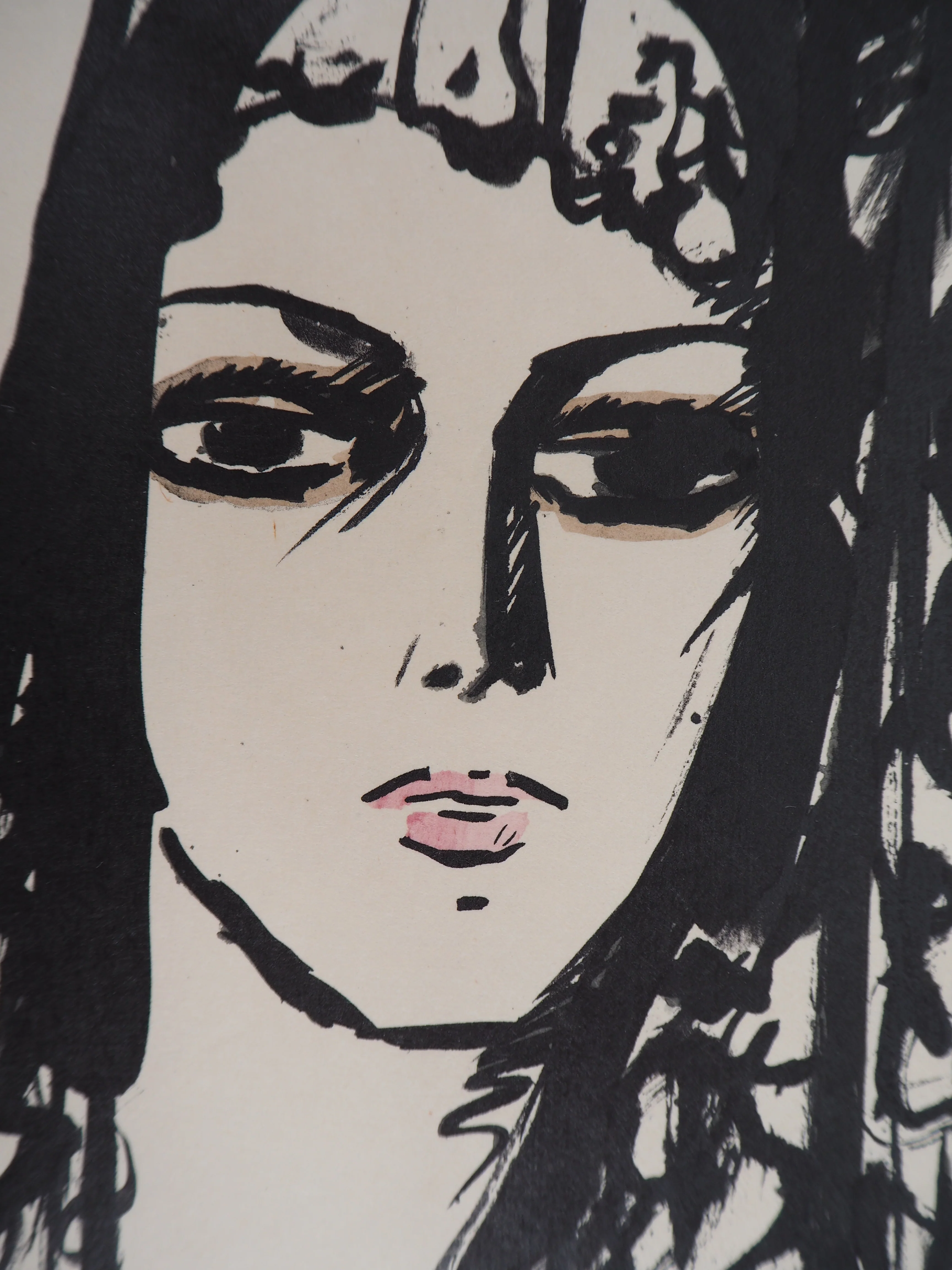 Kees VAN DONGEN : Jeune femme à la mantille, l'Espagnole, Lithographie signée - Image 5