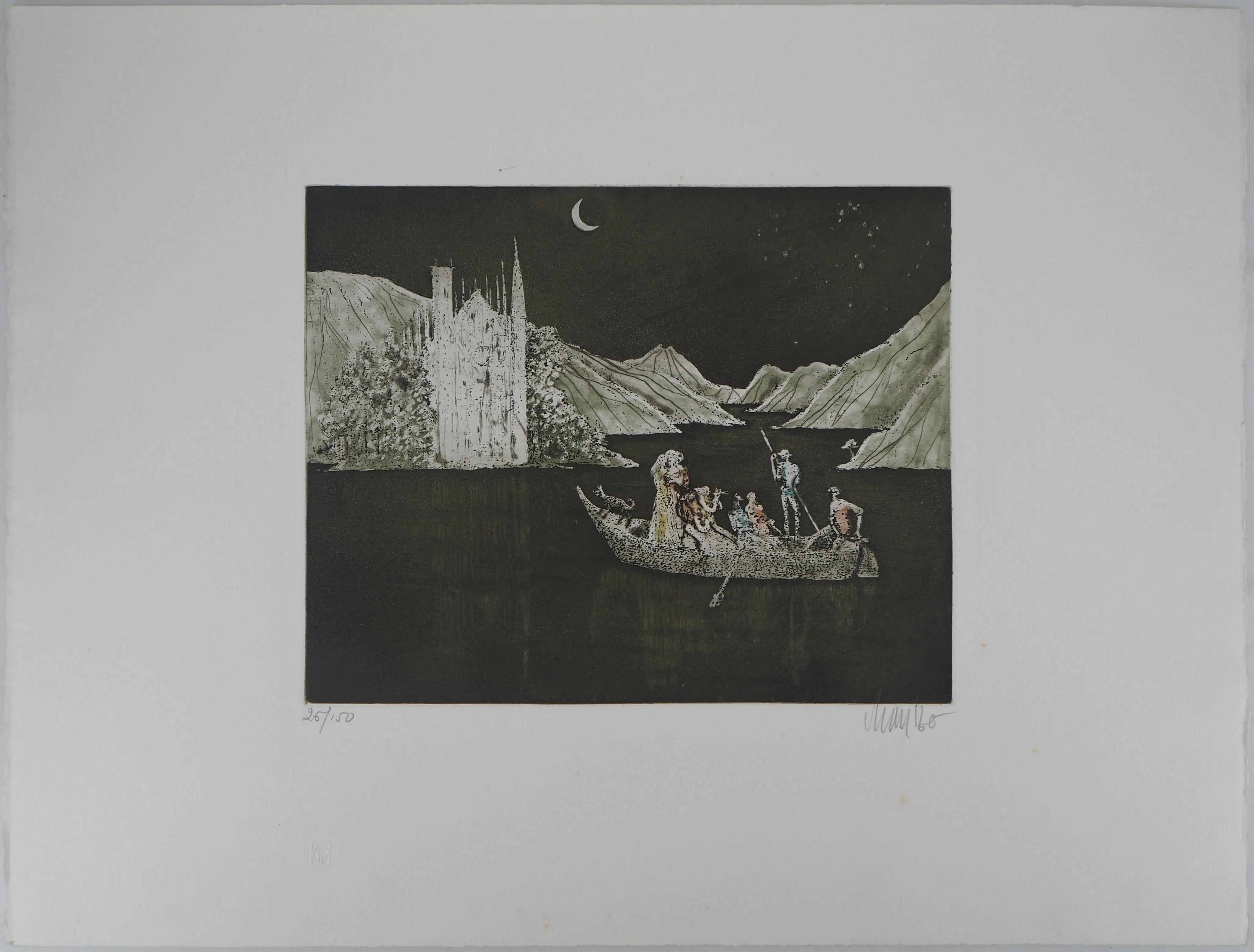 Lars BO : L'écho du lac, Gravure originale signée - Image 3