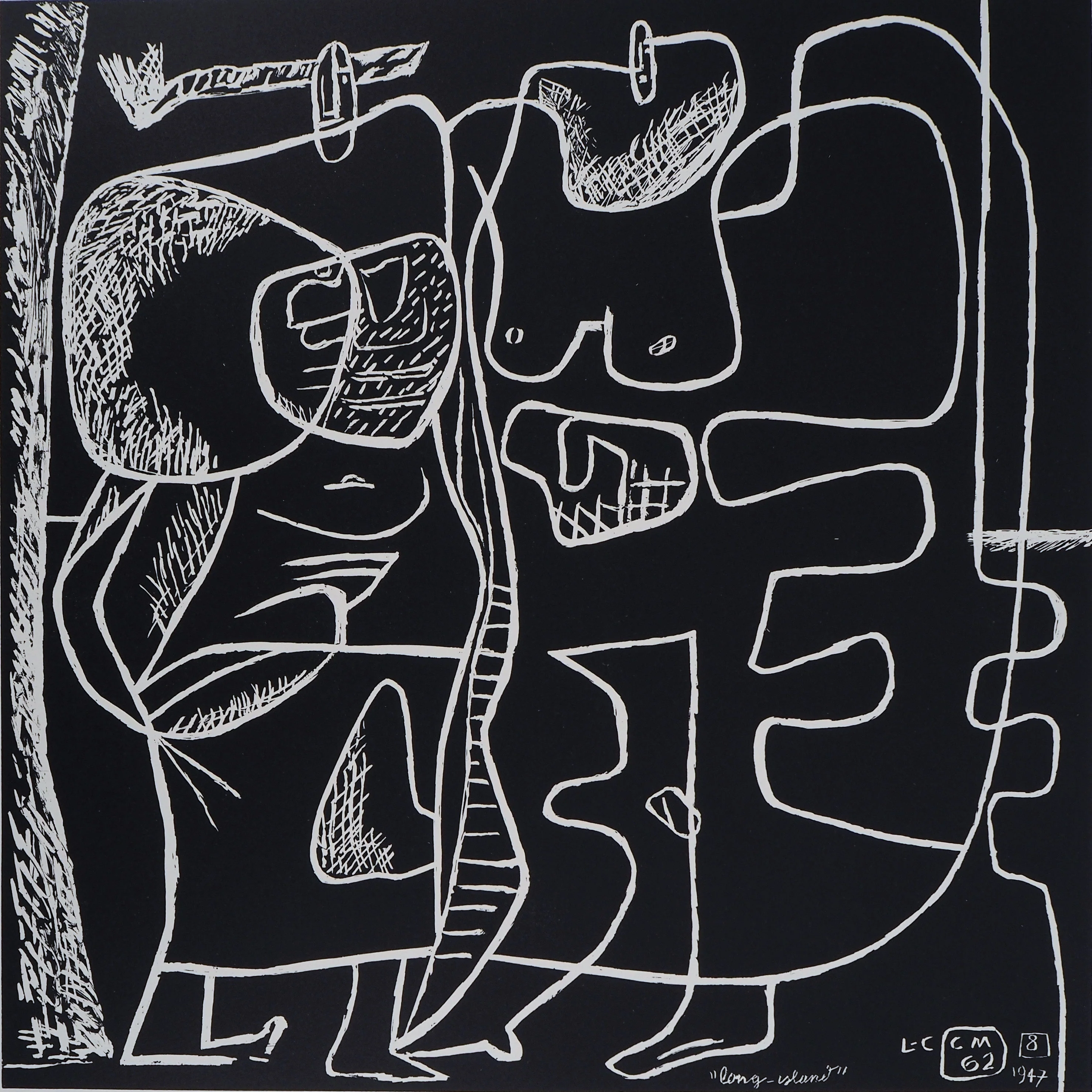 LE CORBUSIER : Le combat des titans, Lithographie originale signée - Image 3