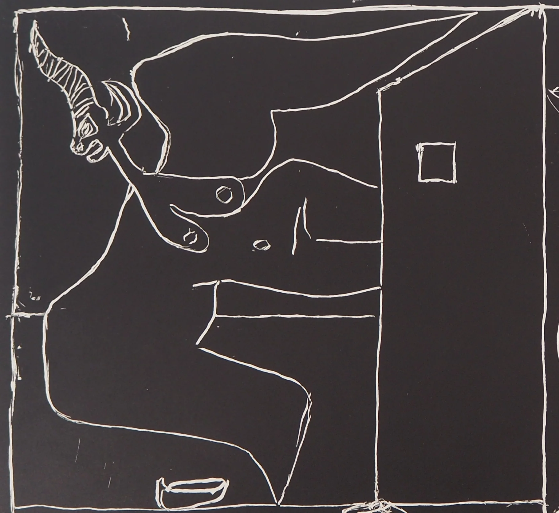 LE CORBUSIER : Nu et Taureau, Lithographie originale signée - Image 3