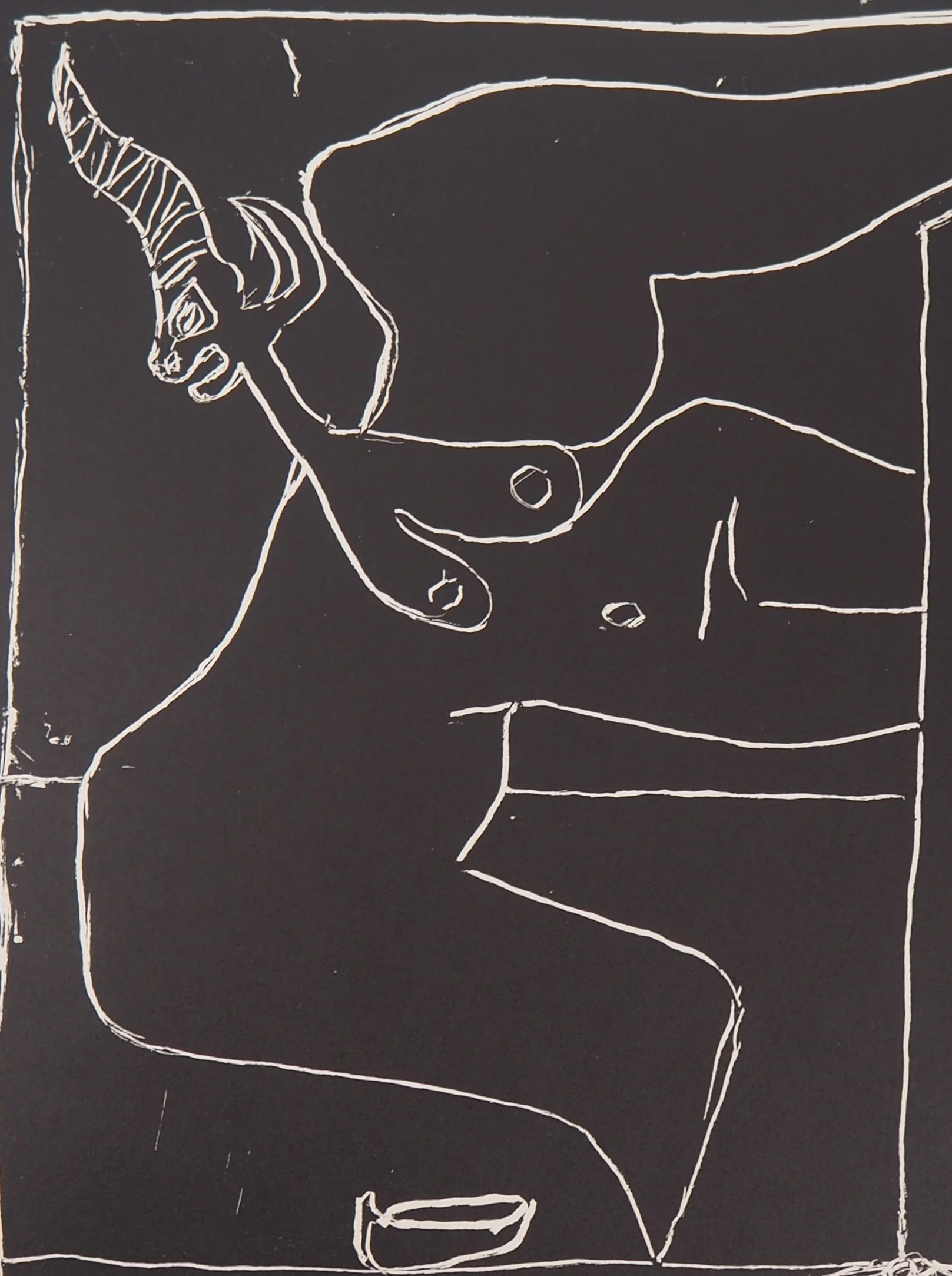 LE CORBUSIER : Nu et Taureau, Lithographie originale signée - Image 4