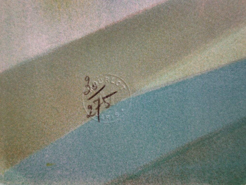 Janick LEDERLE : La cueillette, Lithographie originale signée - Image 4