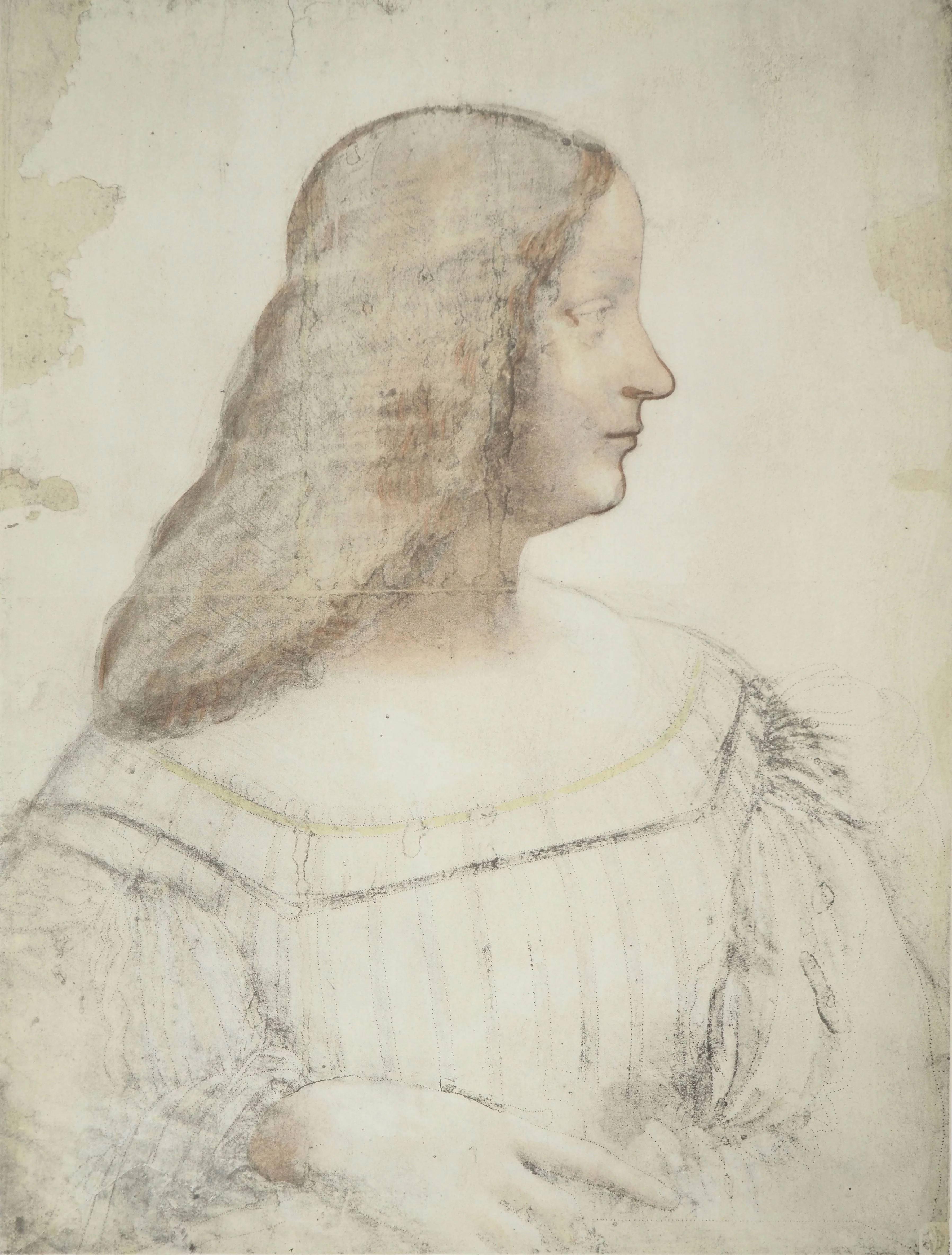 Leonard DE VINCI : Isabelle d'Este, Lithographie et pochoir - Image 3