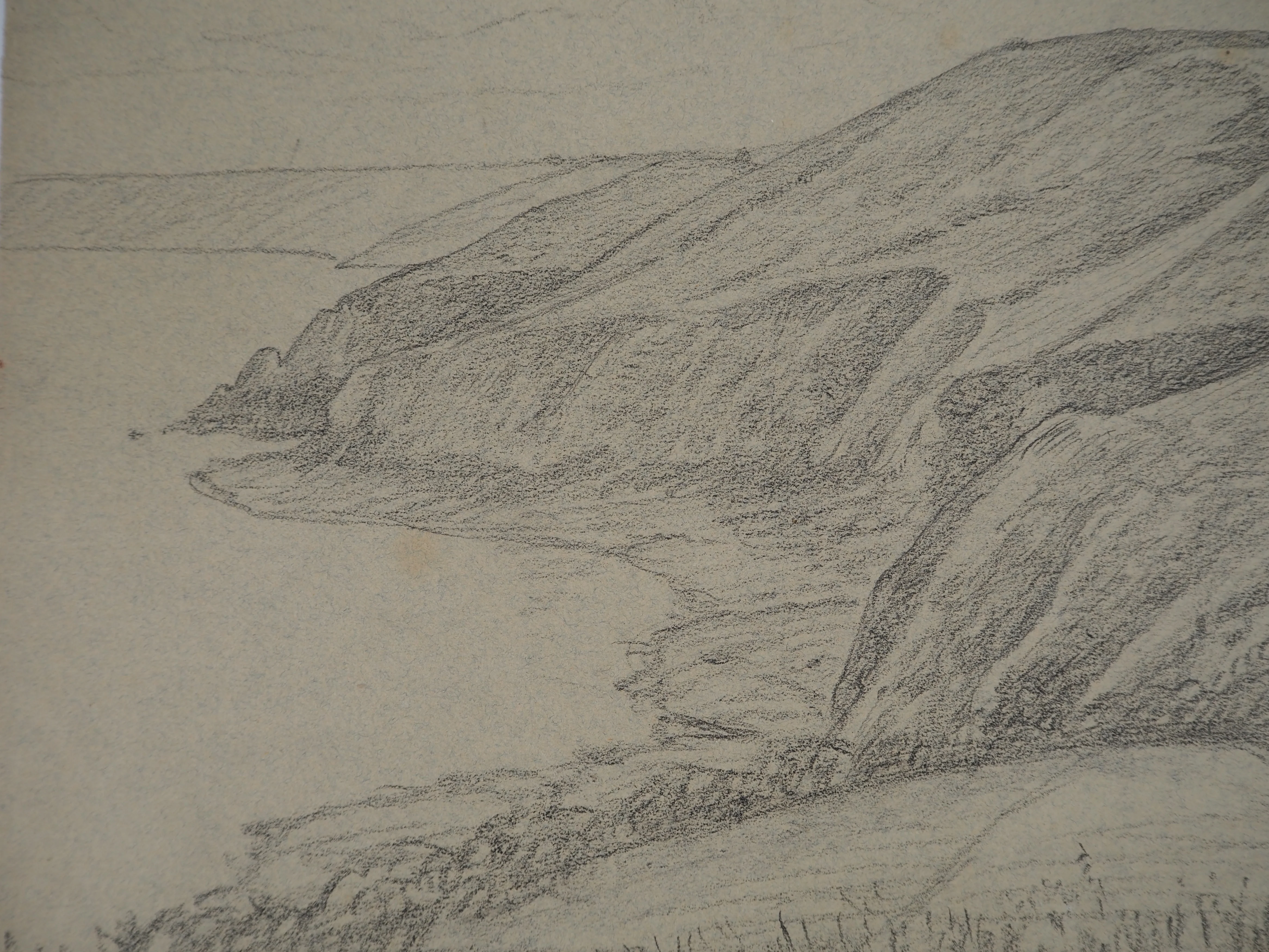 Léopold Franz KOWALSKI : Falaises de bord de mer, dessin original - Image 4