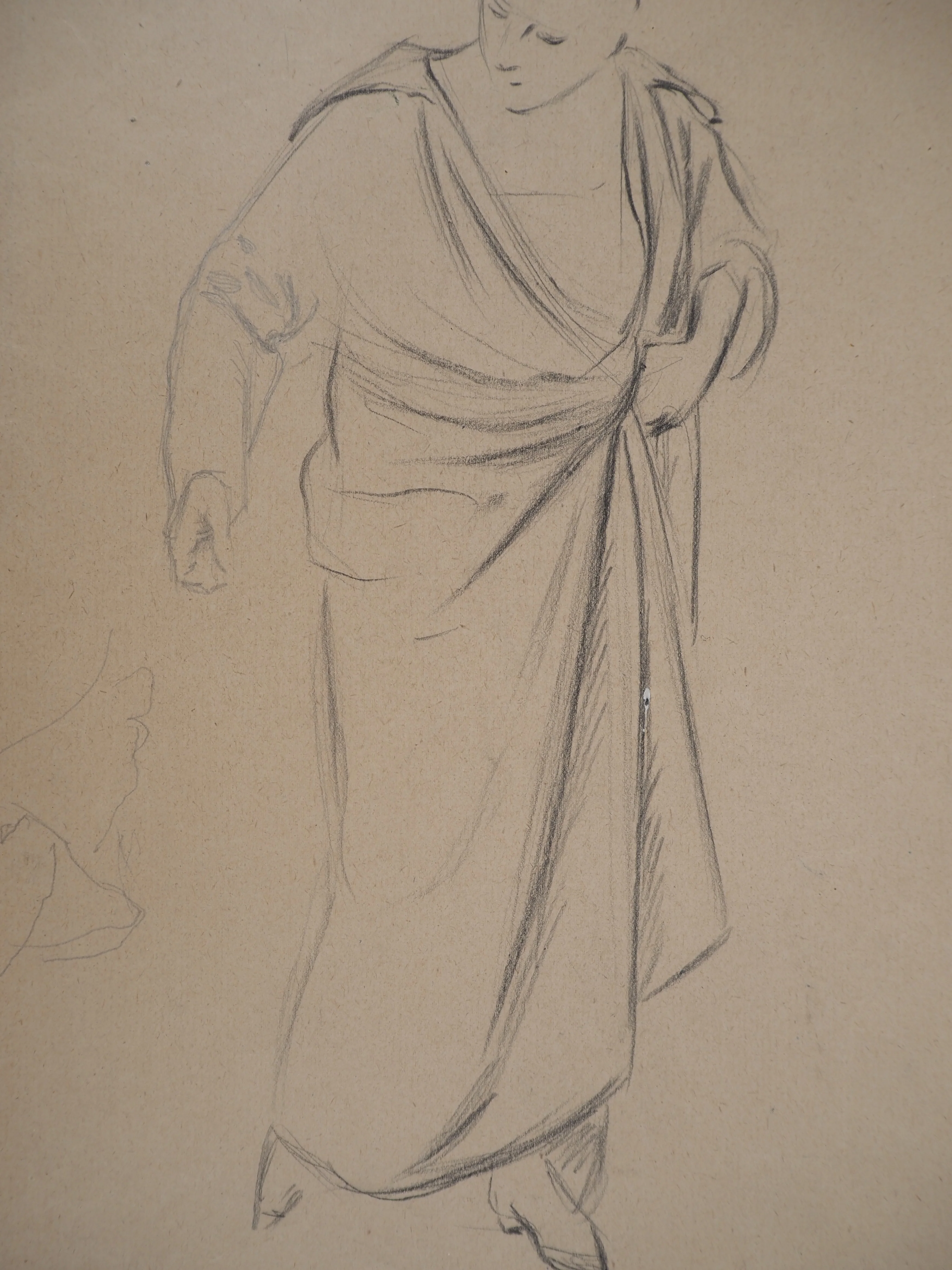 Léopold Franz KOWALSKI : Homme en peignoir, dessin original - Image 3