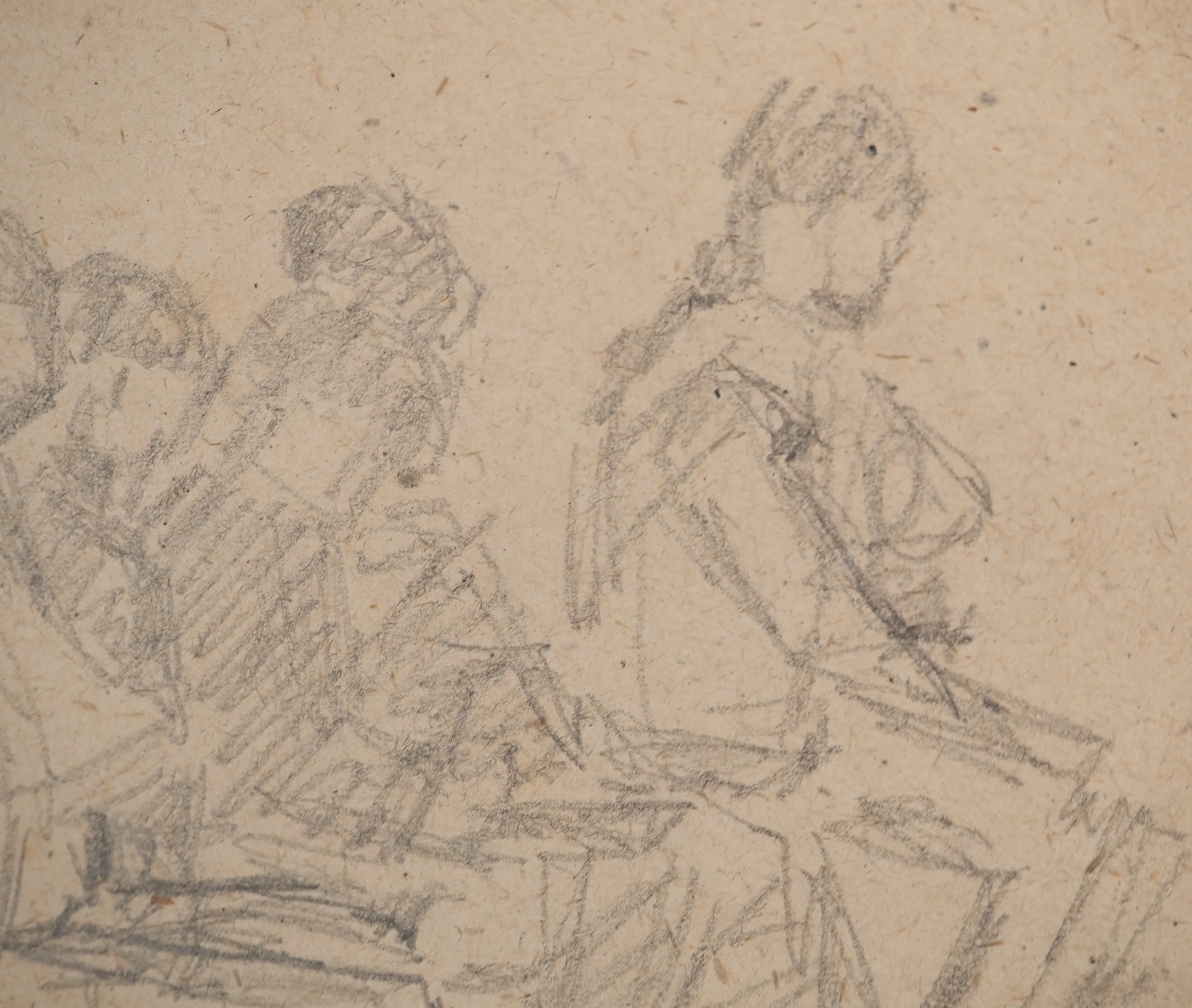 Louis HAYET : Pause déjeuner, Dessin original signé - Image 4