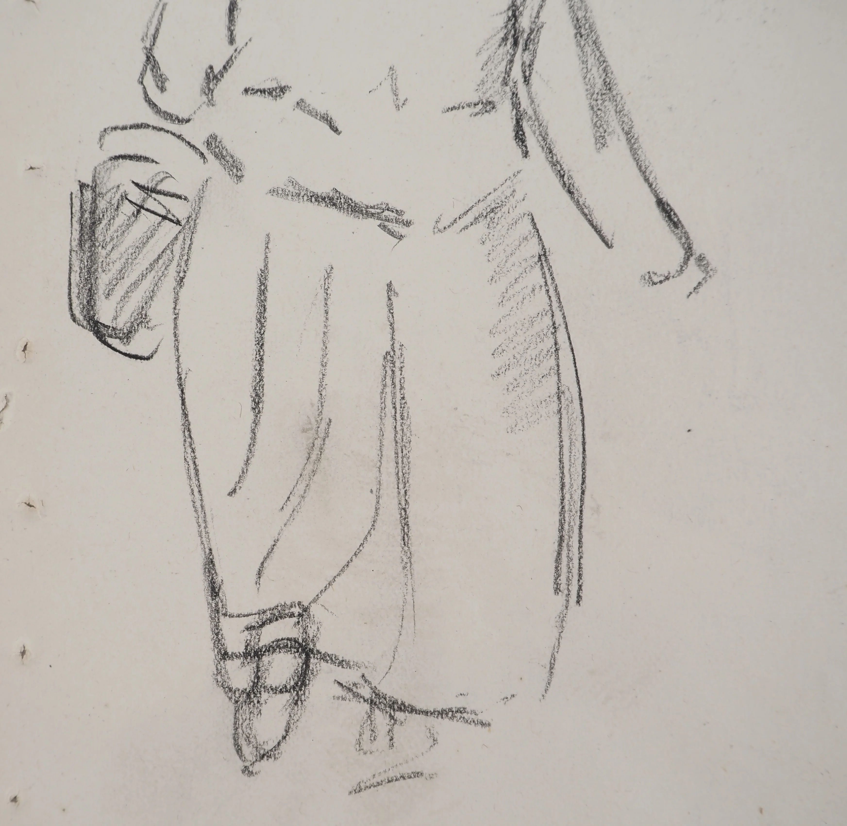 Louis HAYET : Retour du marché, Dessin original signé - Image 5