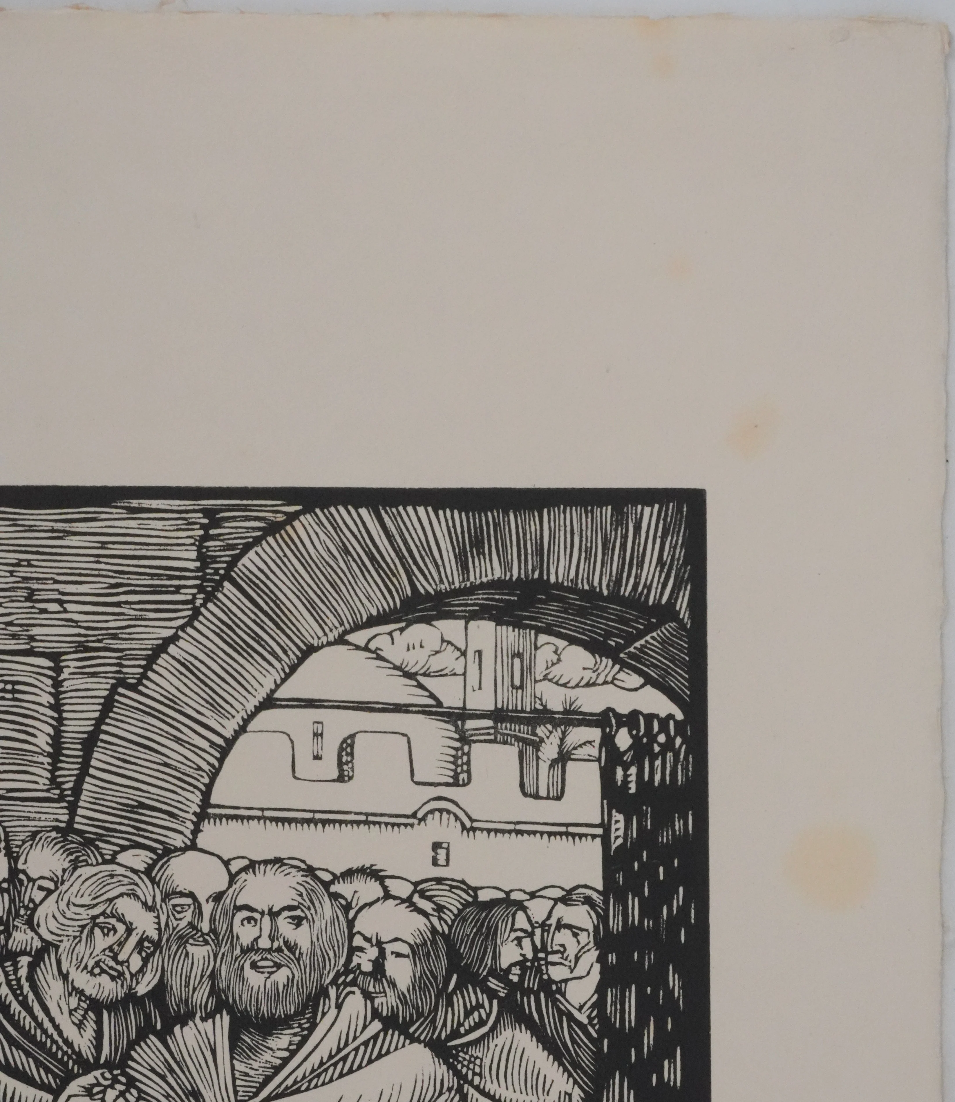 Louis JOU : Christ chez Marthe et Marie, Gravure originale signée - Image 9
