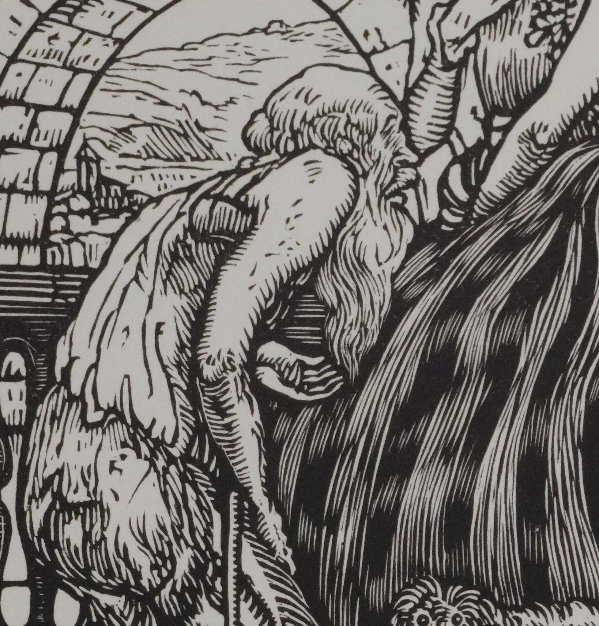 Louis JOU : La misère, Gravure originale signée - Image 5