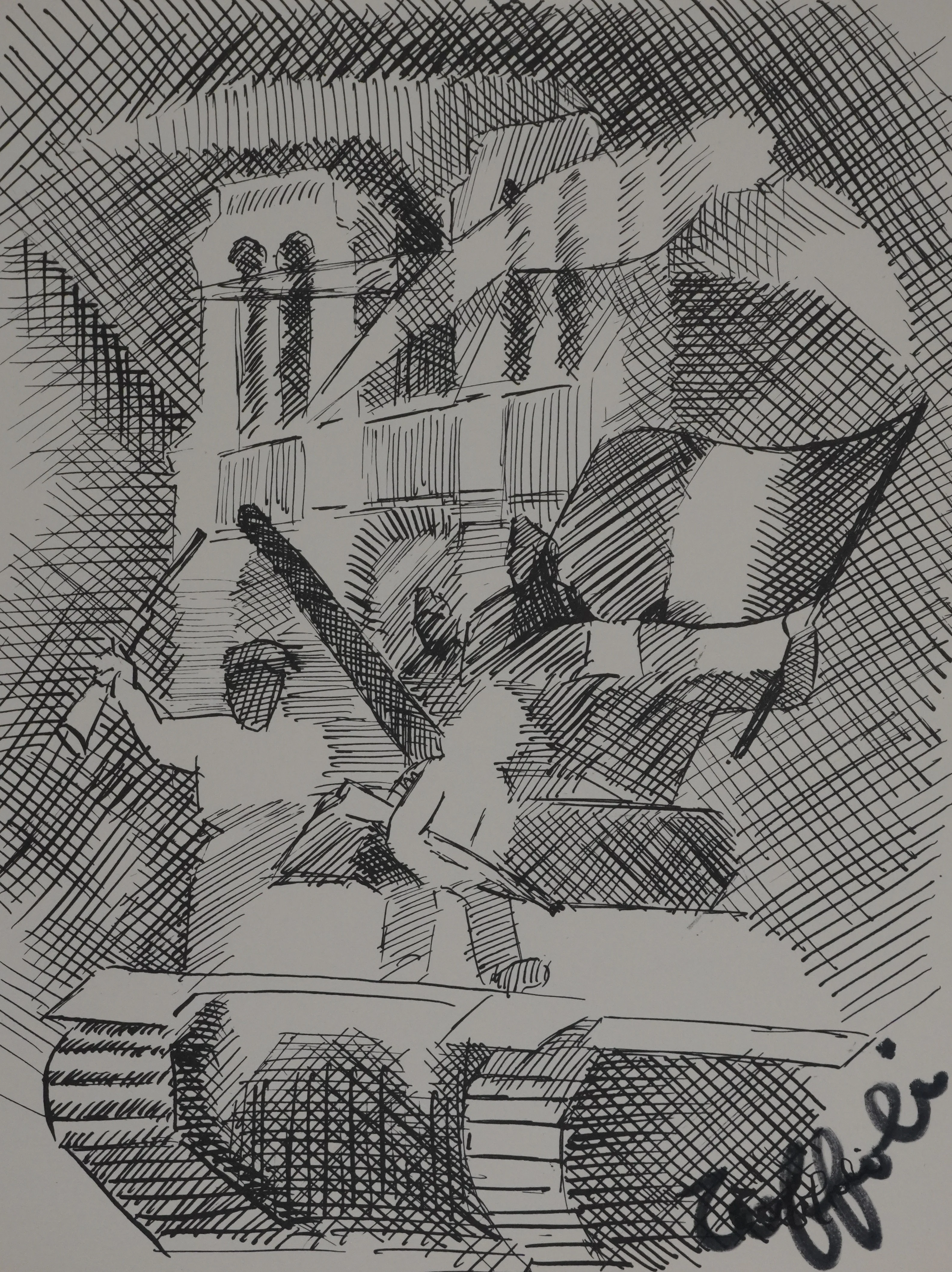 Louis TOFFOLI : La libération, Gravure signée - Image 2