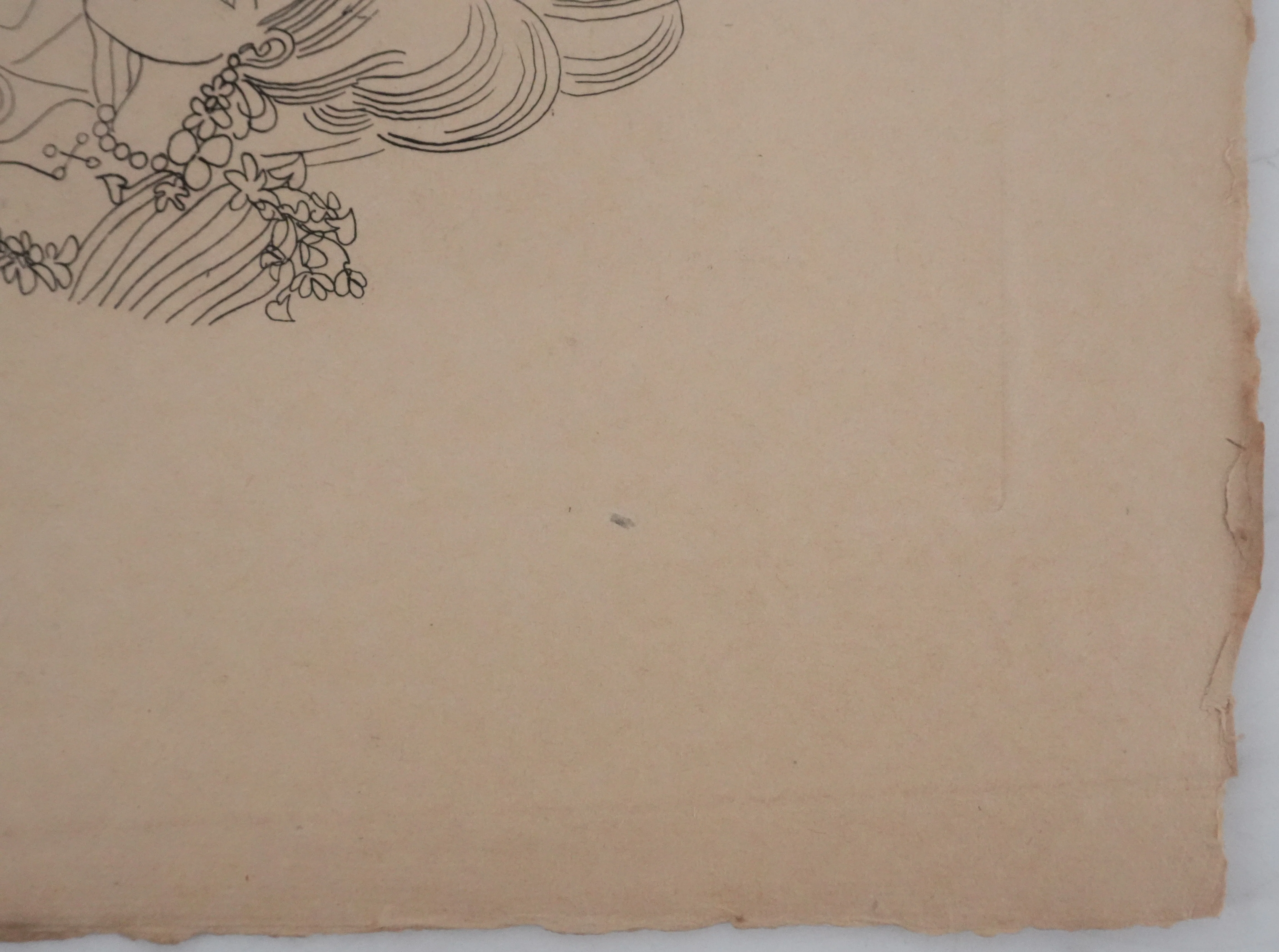 Louis TOUCHAGUES : La loge fleurie, Gravure originale - Image 7