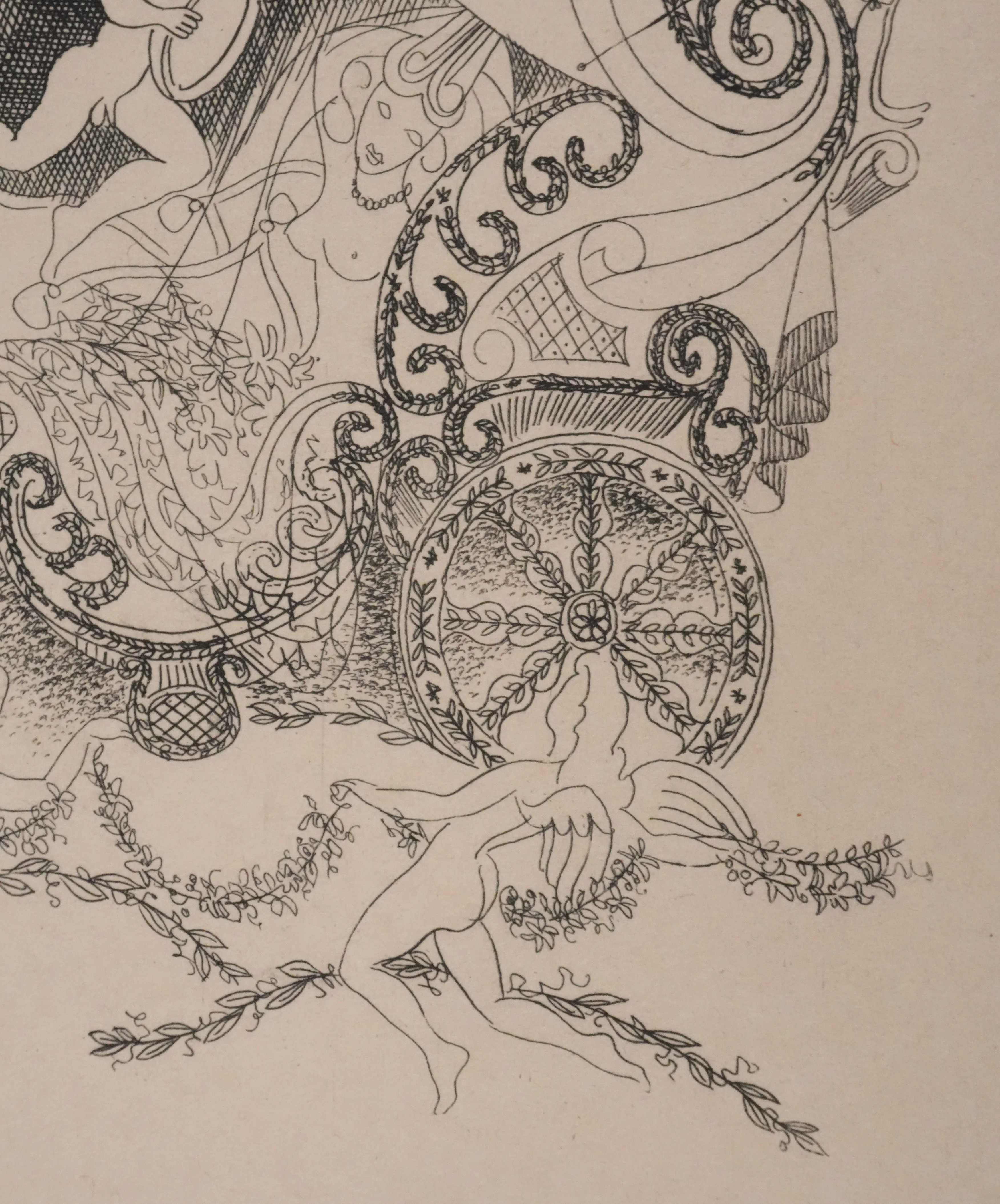 Louis TOUCHAGUES : Le carrosse musical, Gravure originale - Image 6