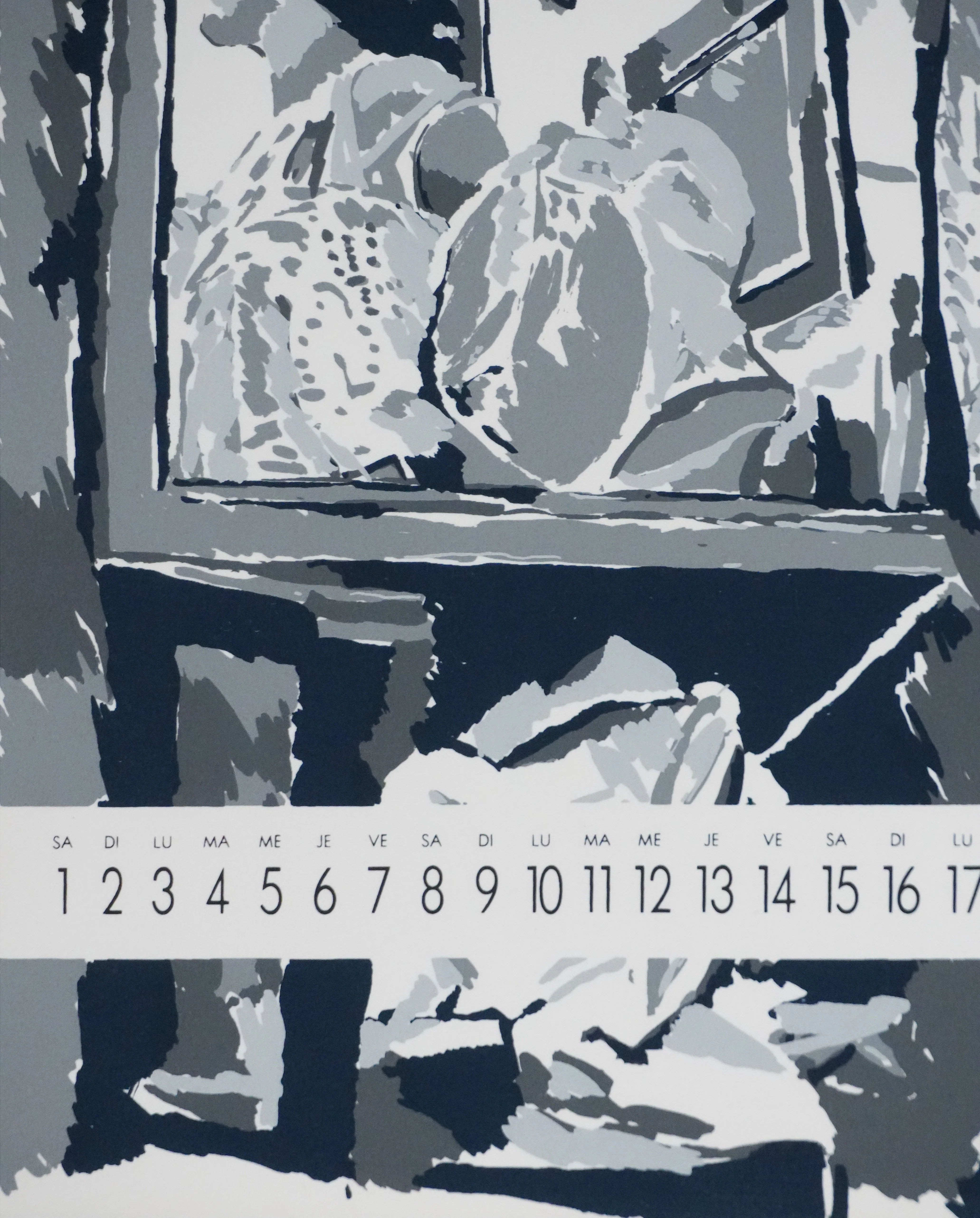 Loulou PICASSO : Femme au miroir, Sérigraphie originale signée - Image 8