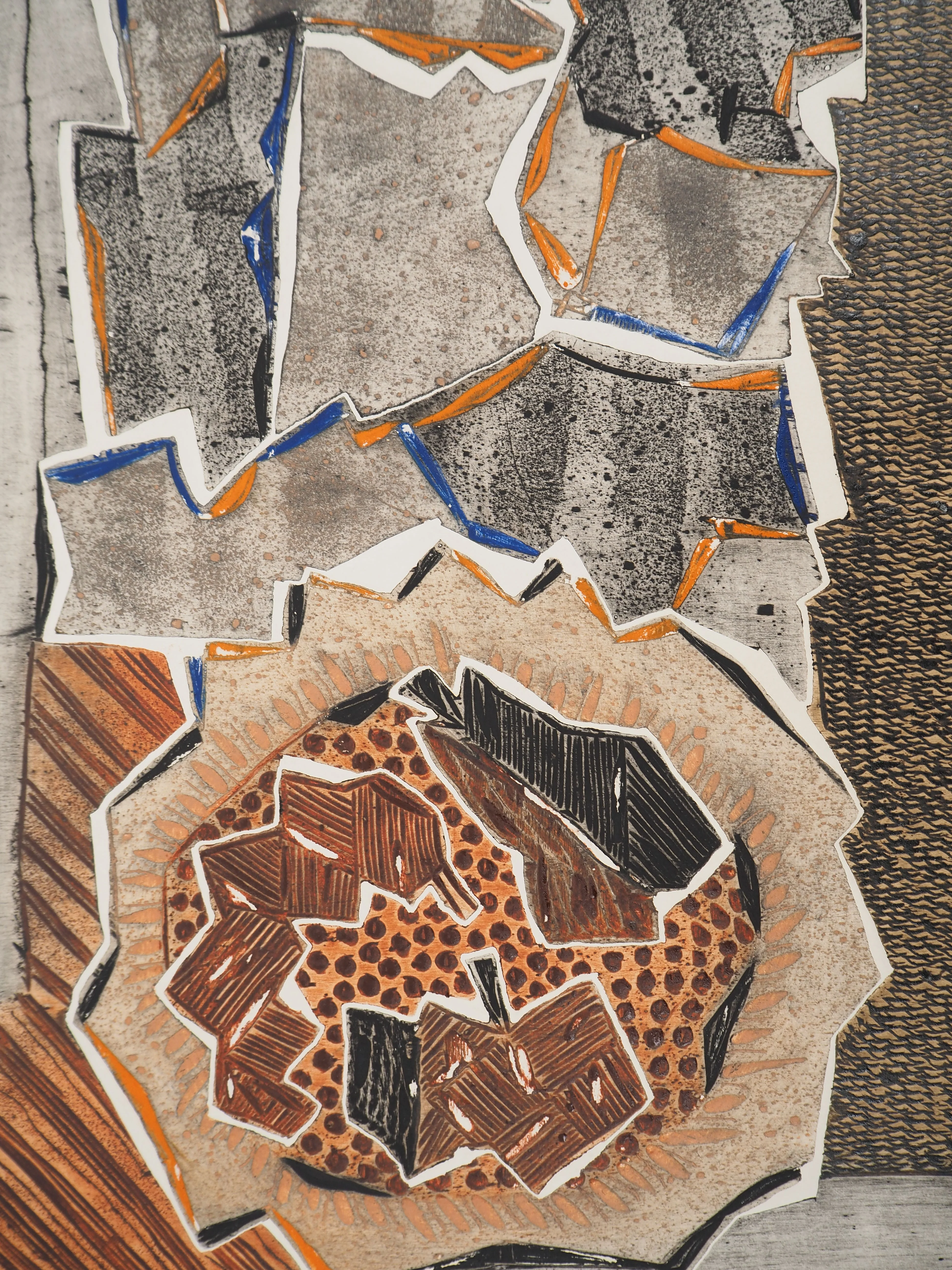 LOUTTRE B : Nature morte cubiste, Gravure originale signée - Image 4