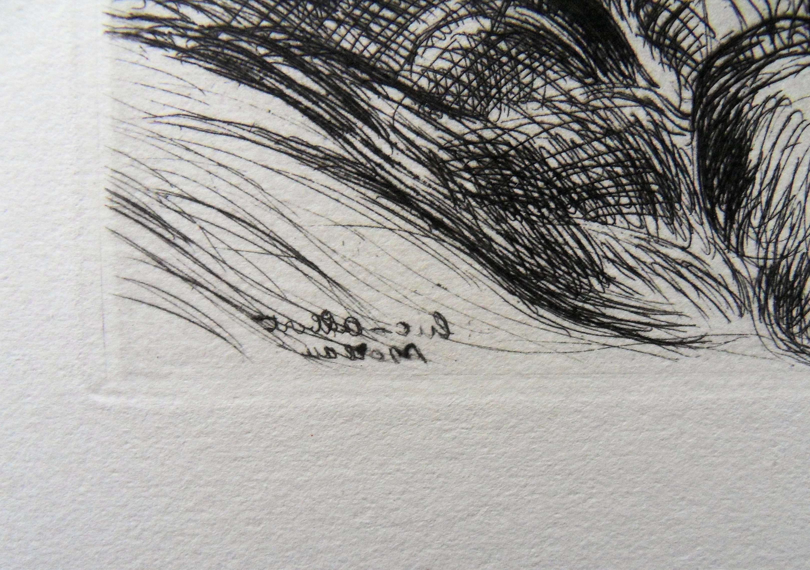 Luc-Albert MOREAU : Les amants endormis, Gravure originale signée - Image 3