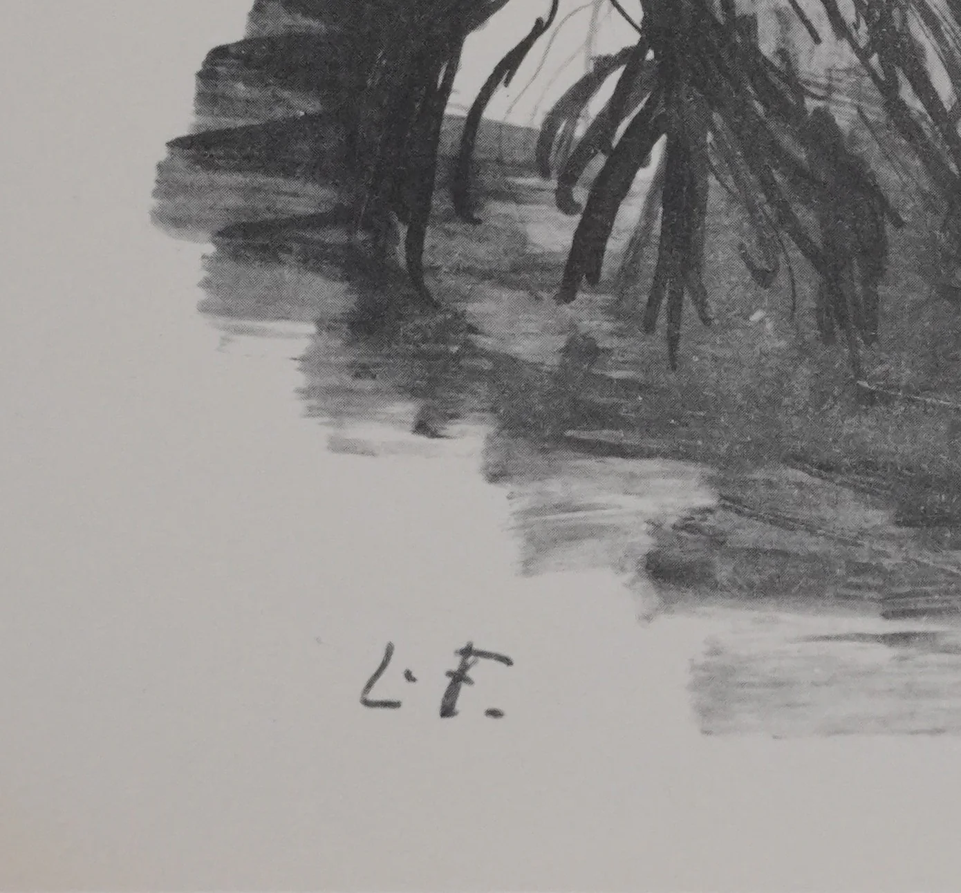 Lucien FONTANAROSA : L'entraide, Héliogravure signée - Image 4
