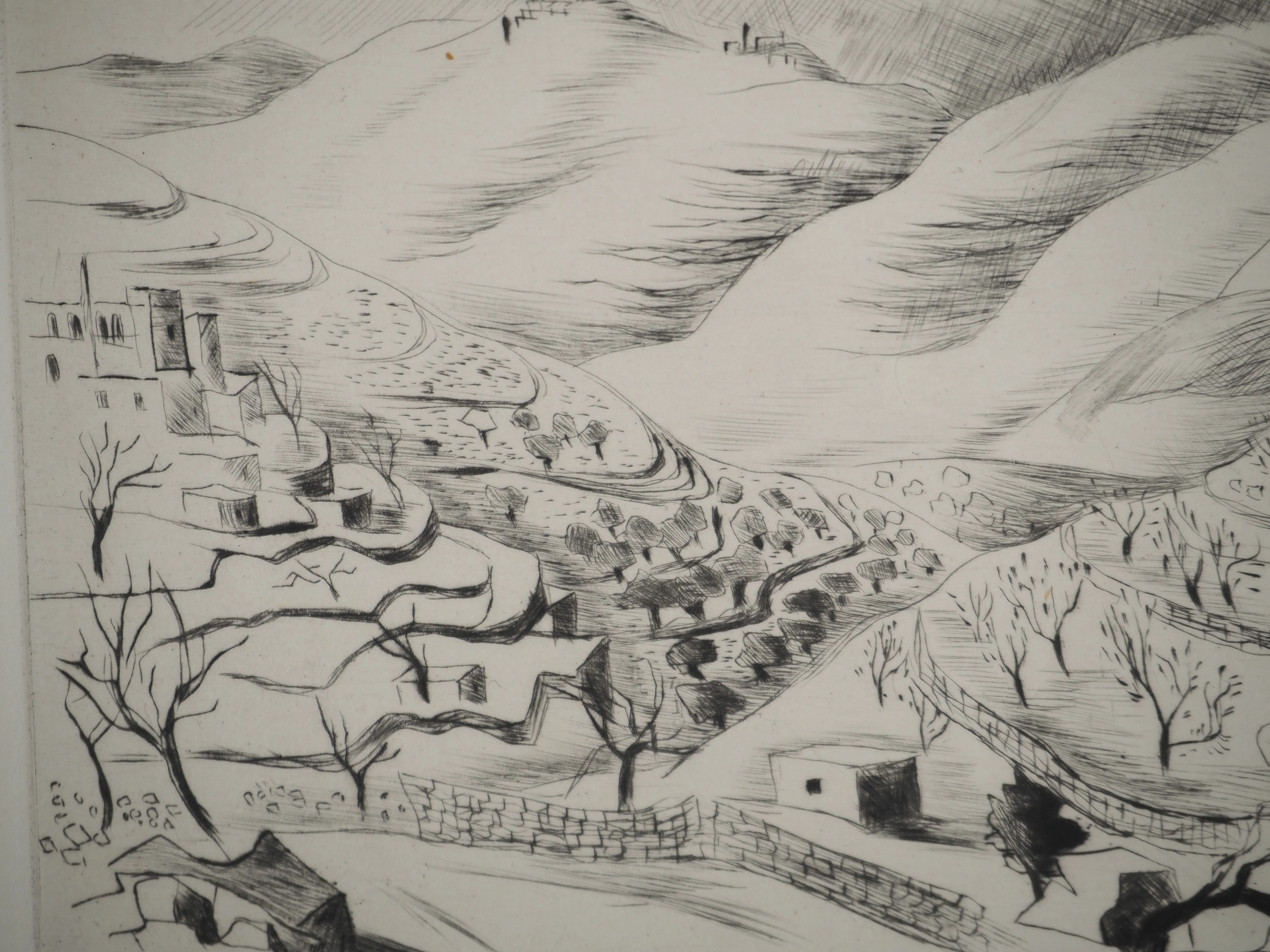 Madeleine MELSONN : Désert de Saint-Jean Baptiste, Gravure originale signée - Image 4