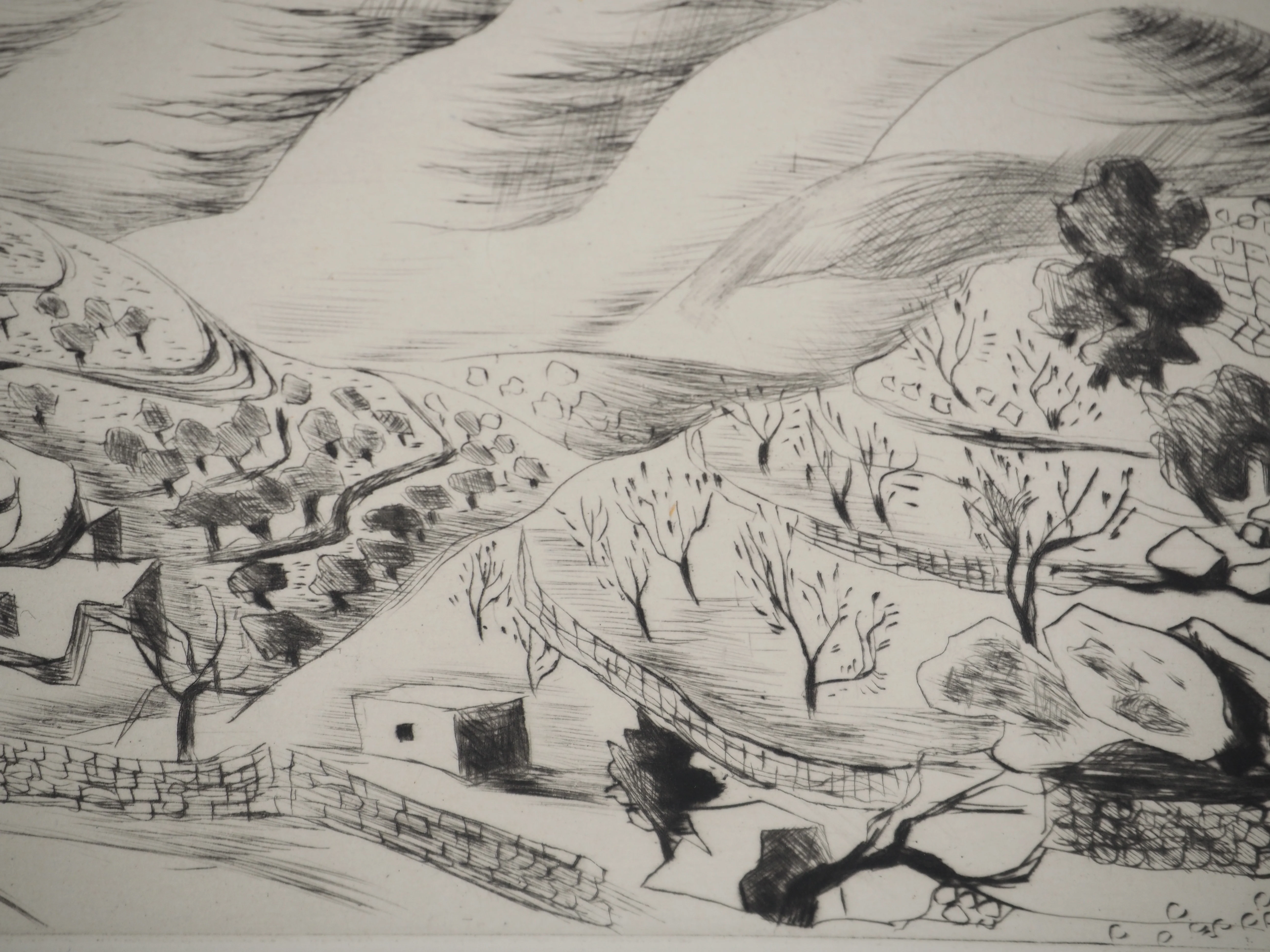Madeleine MELSONN : Désert de Saint-Jean Baptiste, Gravure originale signée - Image 6