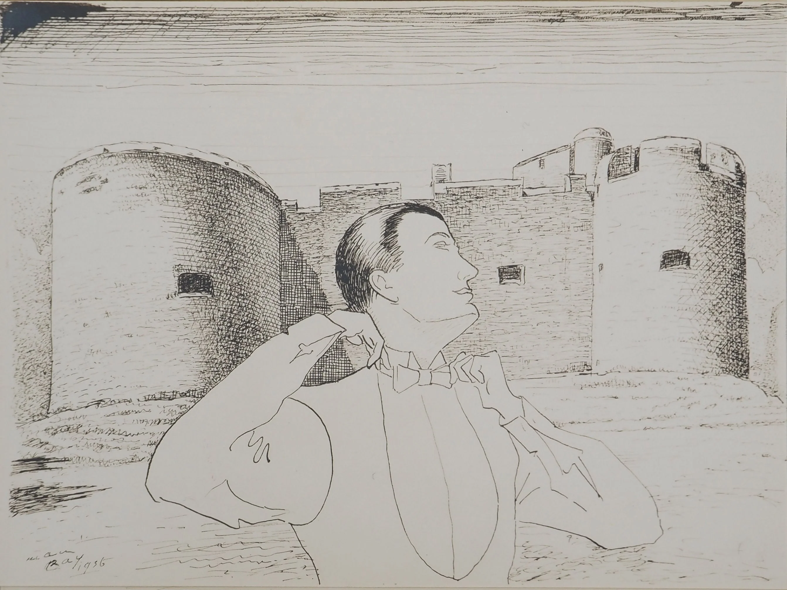 MAN RAY : Homme élégant, Photographie originale signée