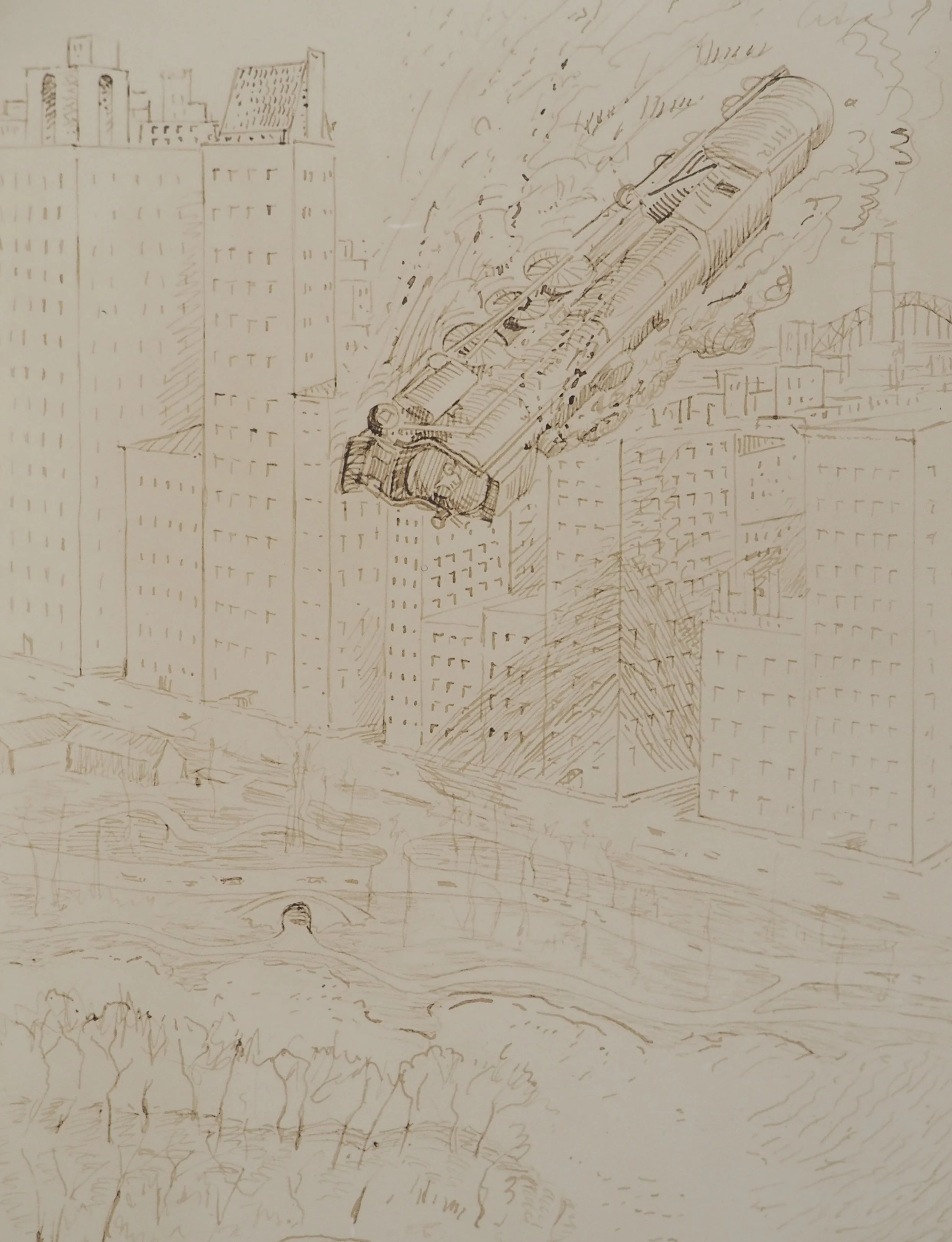 MAN RAY : Le train volant, Photographie originale signée - Image 3