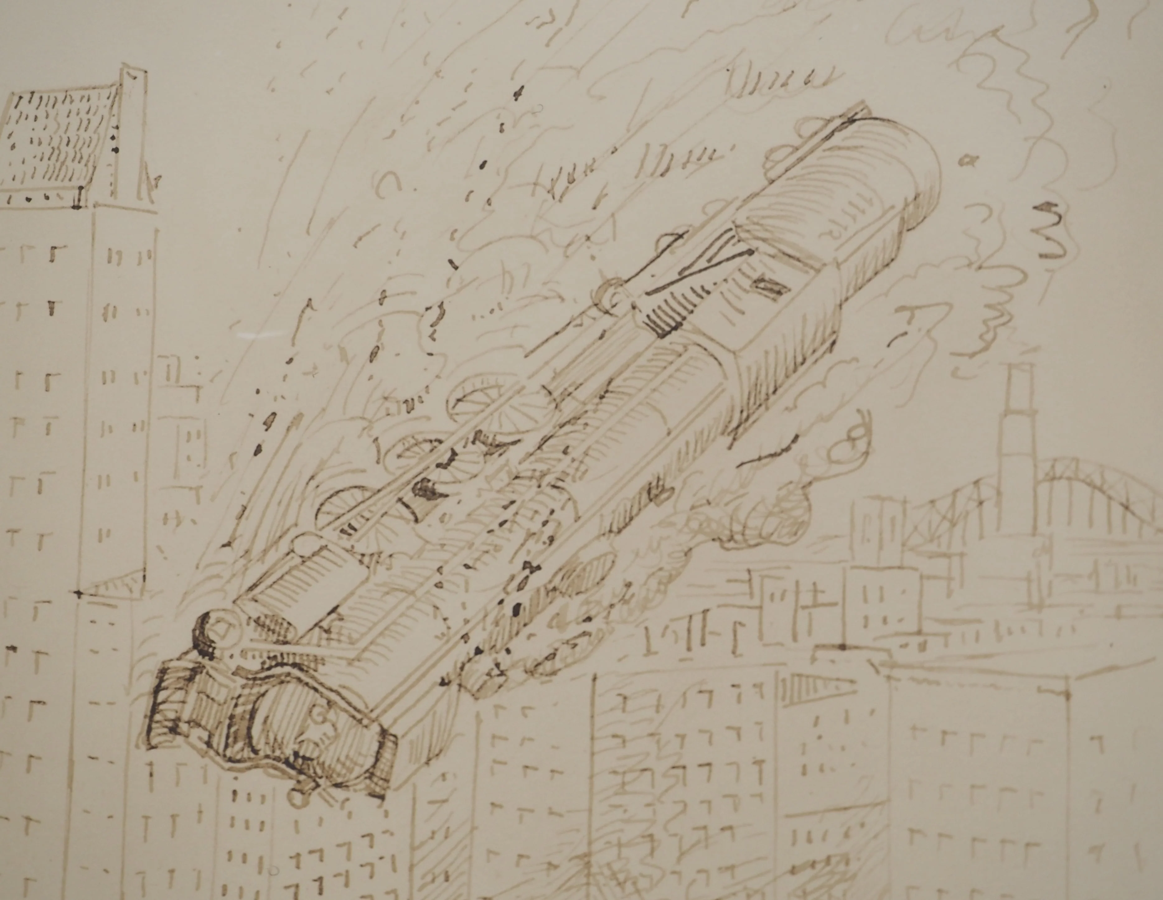 MAN RAY : Le train volant, Photographie originale signée - Image 4