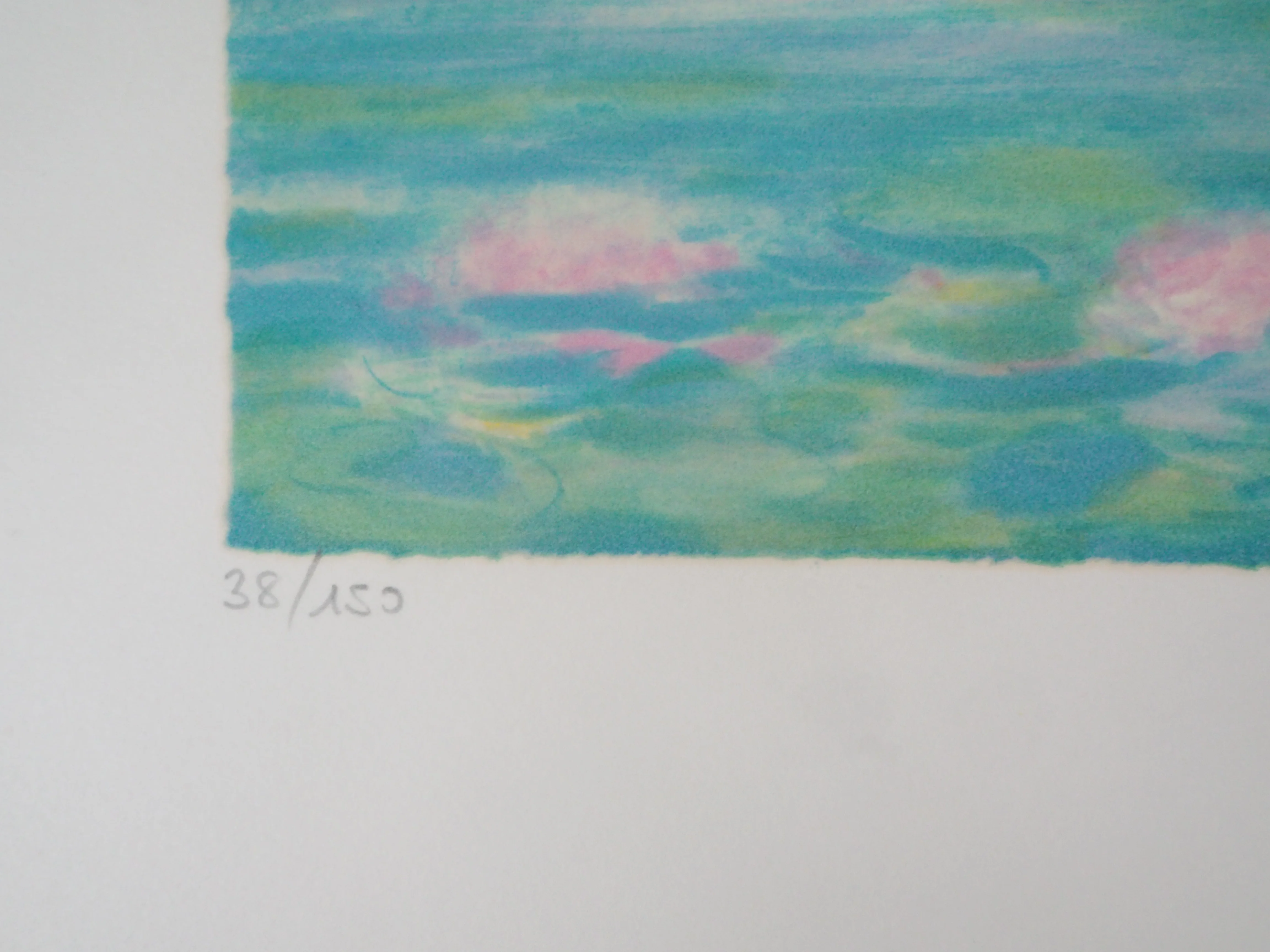 Claude MANOUKIAN : Baie aux Nénuphars, Lithographie originale signée - Image 5