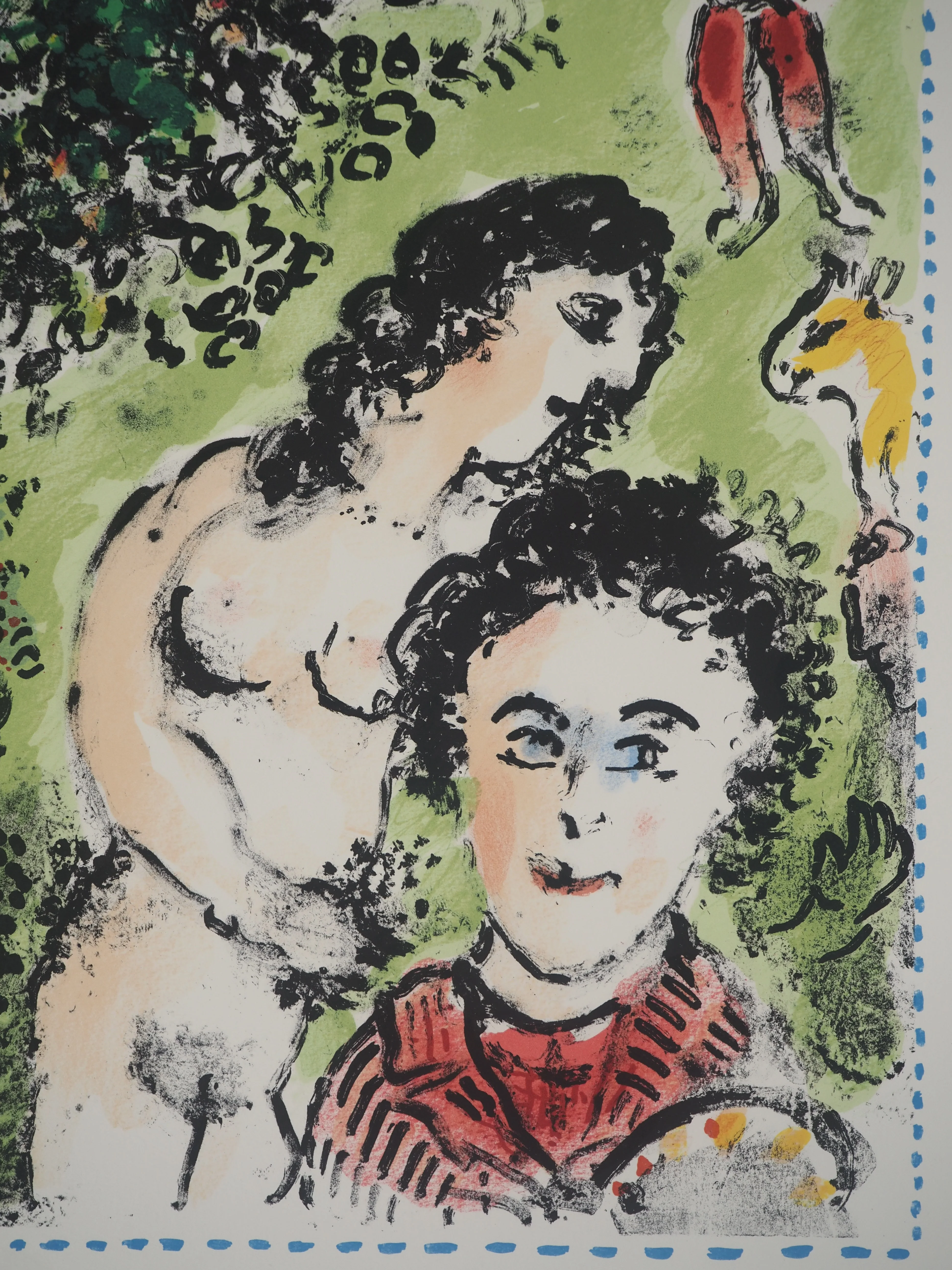 Marc CHAGALL : Dans le Jardin, Lithographie originale - Image 5