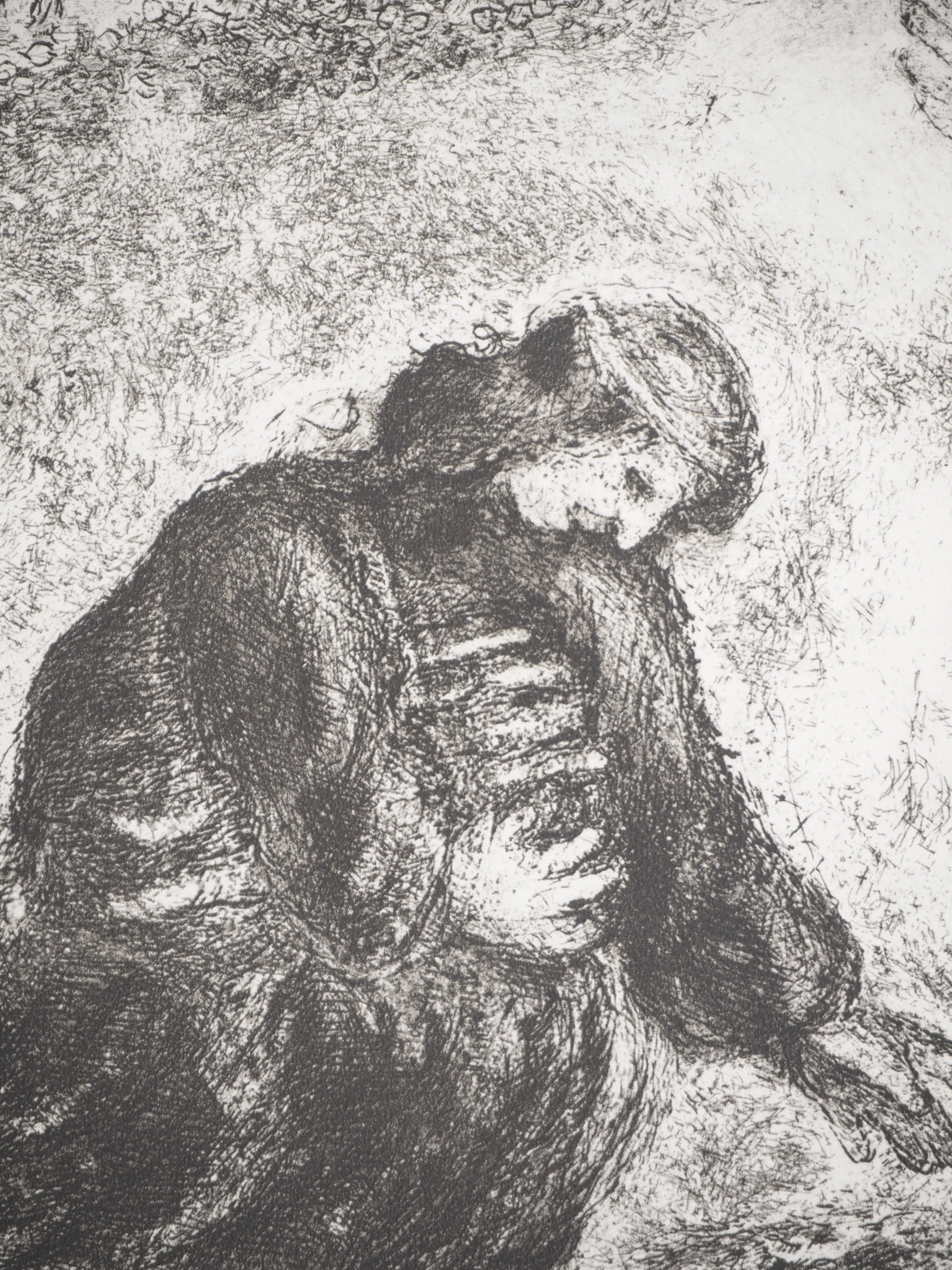 Marc CHAGALL : Elie rencontre une veuve, Héliogravure originale signée - Image 3