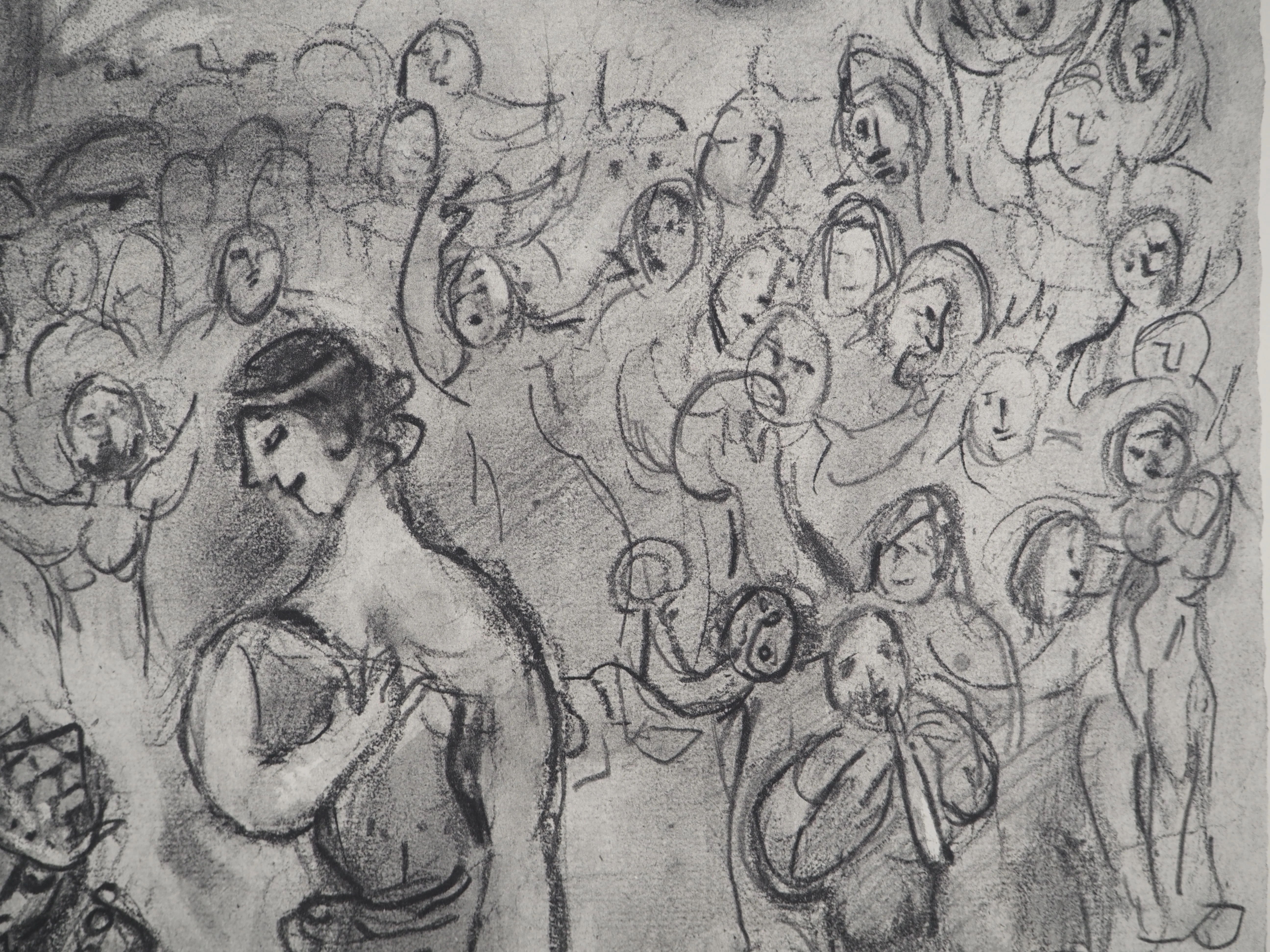 Marc CHAGALL : La Bible, David prenant pour femme Abigail, Héliogravure - Image 6