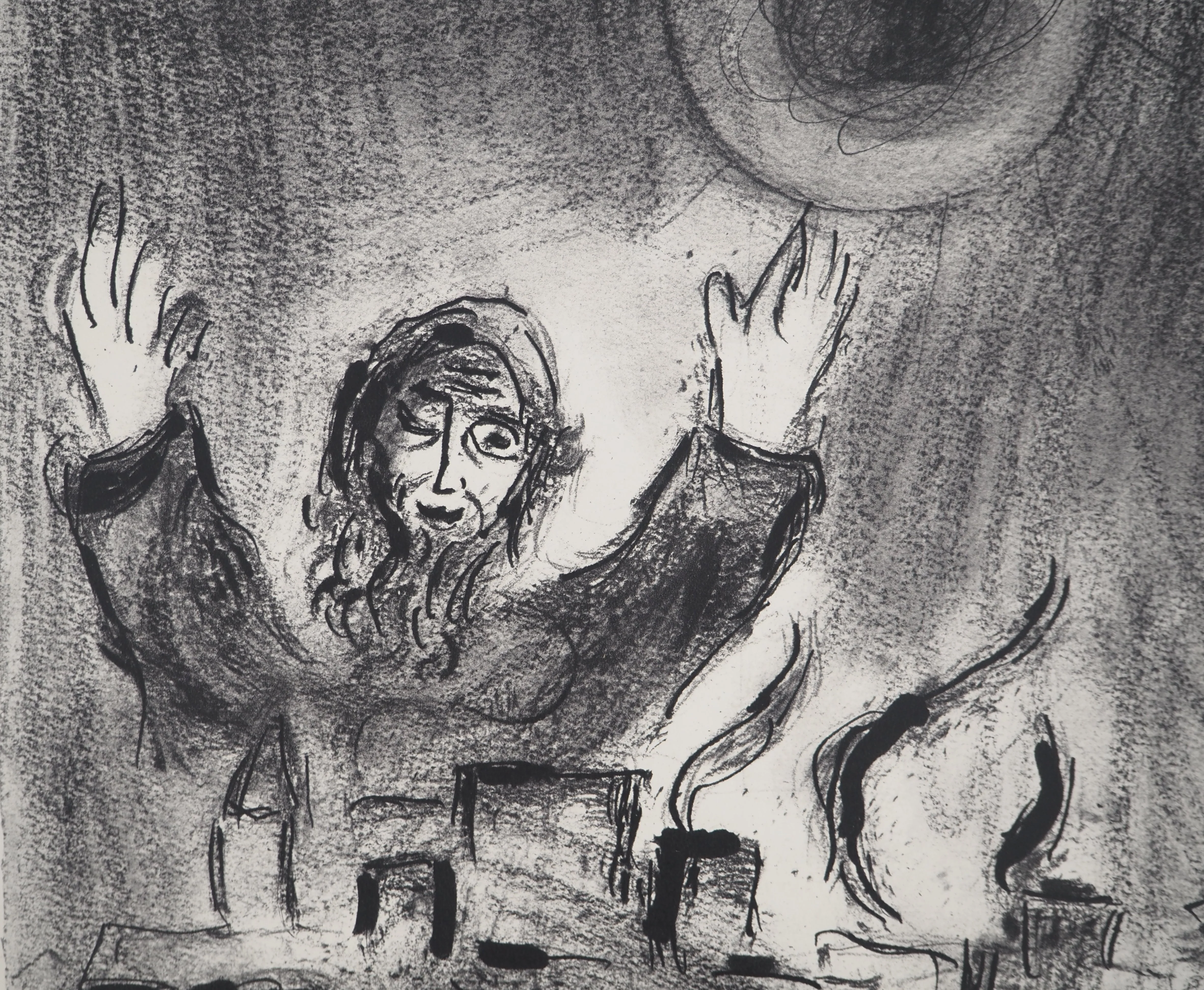 Marc CHAGALL : La Bible, La Colère de Dieu, Héliogravure - Image 2