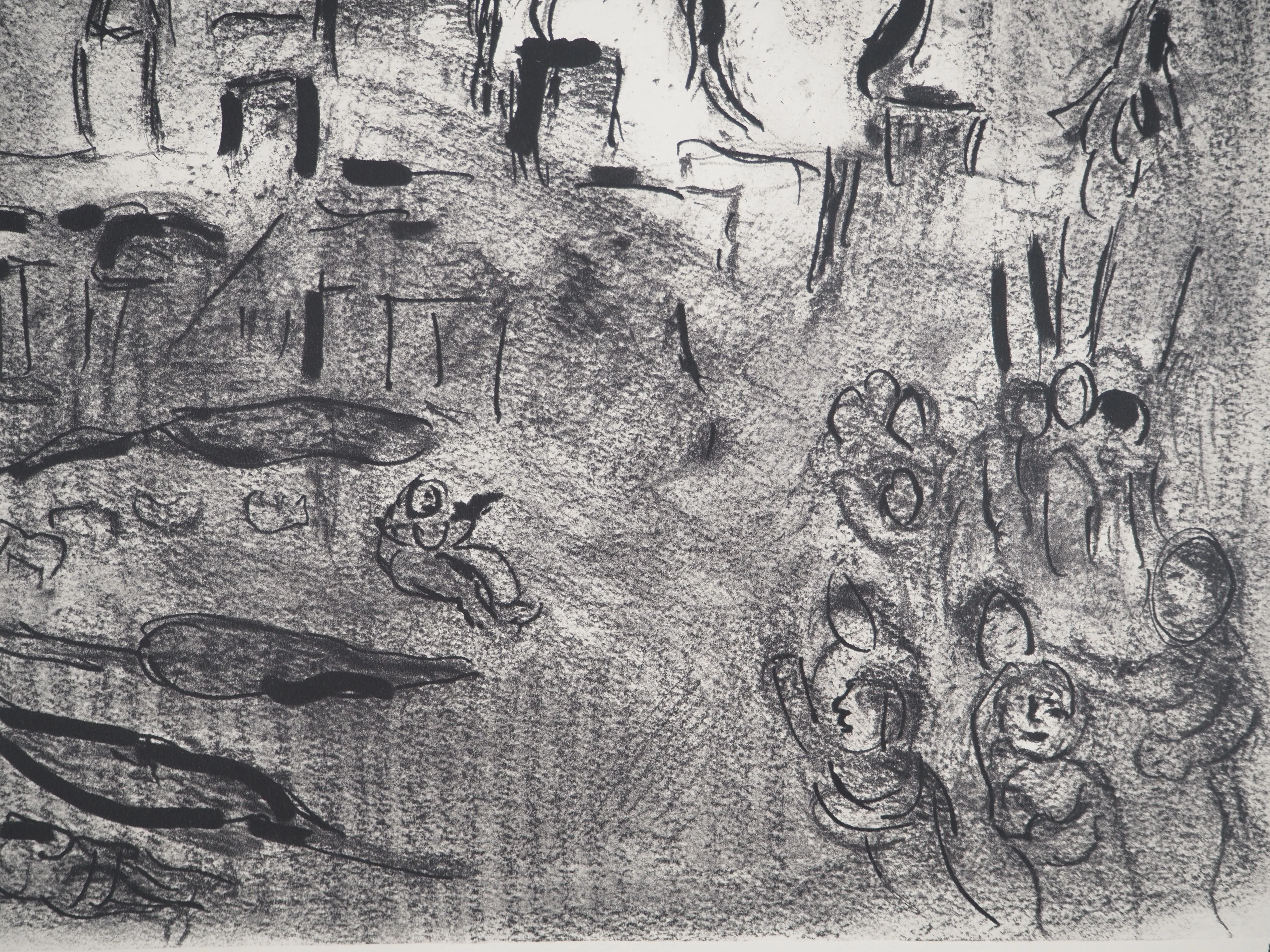 Marc CHAGALL : La Bible, La Colère de Dieu, Héliogravure - Image 3