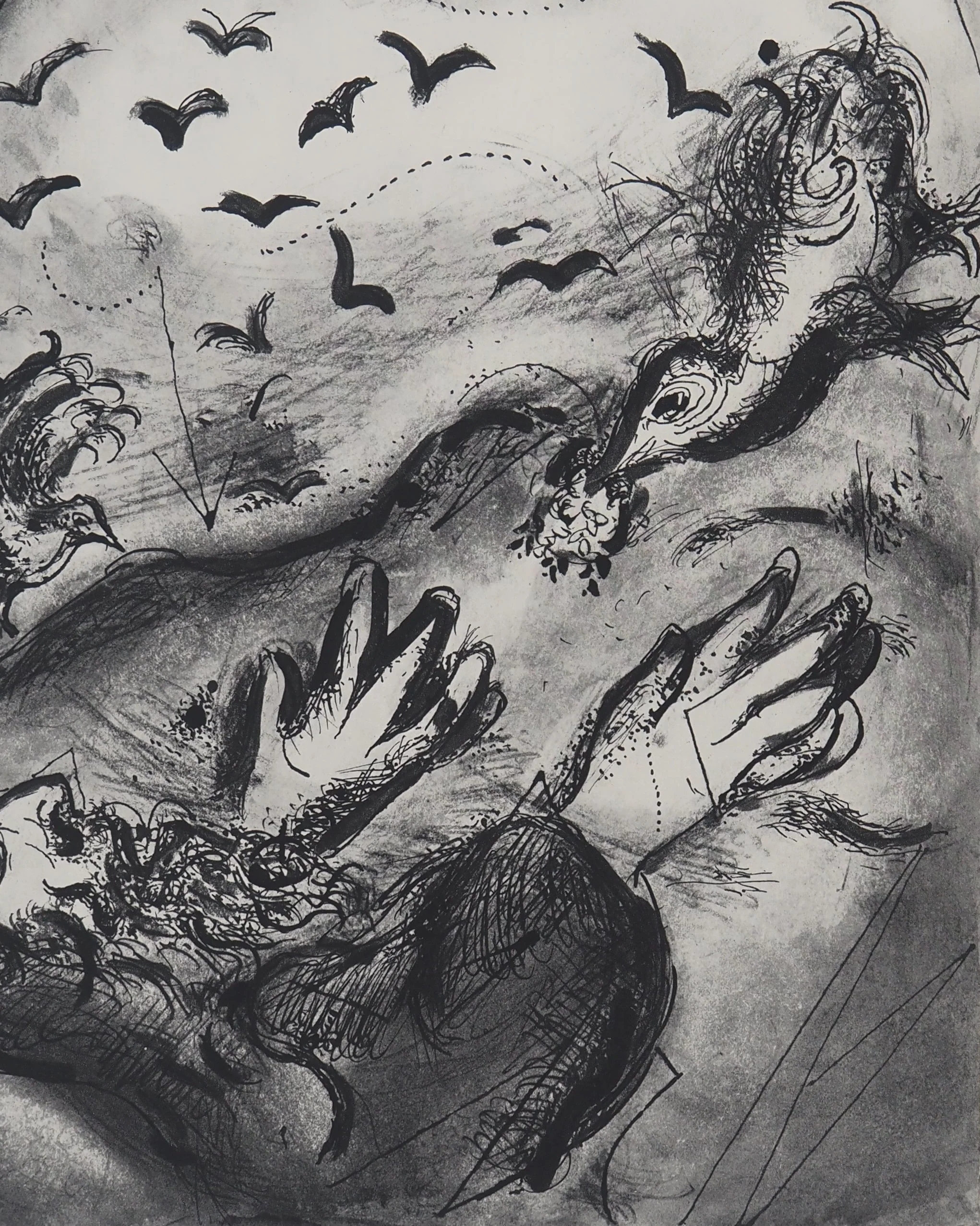 Marc CHAGALL : La Bible, La Prophétie se réalise, Héliogravure - Image 3