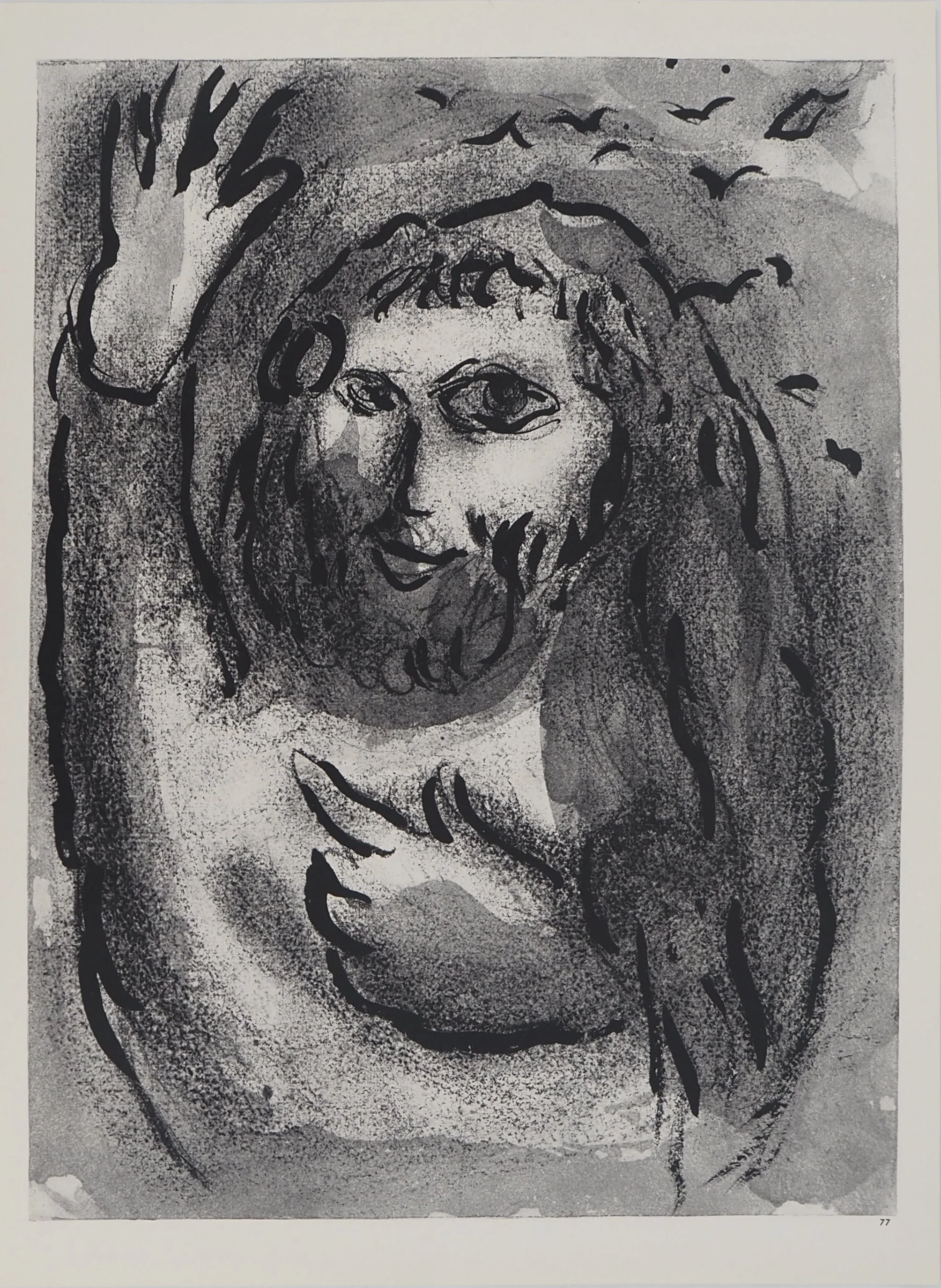 Marc CHAGALL : La Bible, La Prophétie se réalise, Héliogravure - Image 4