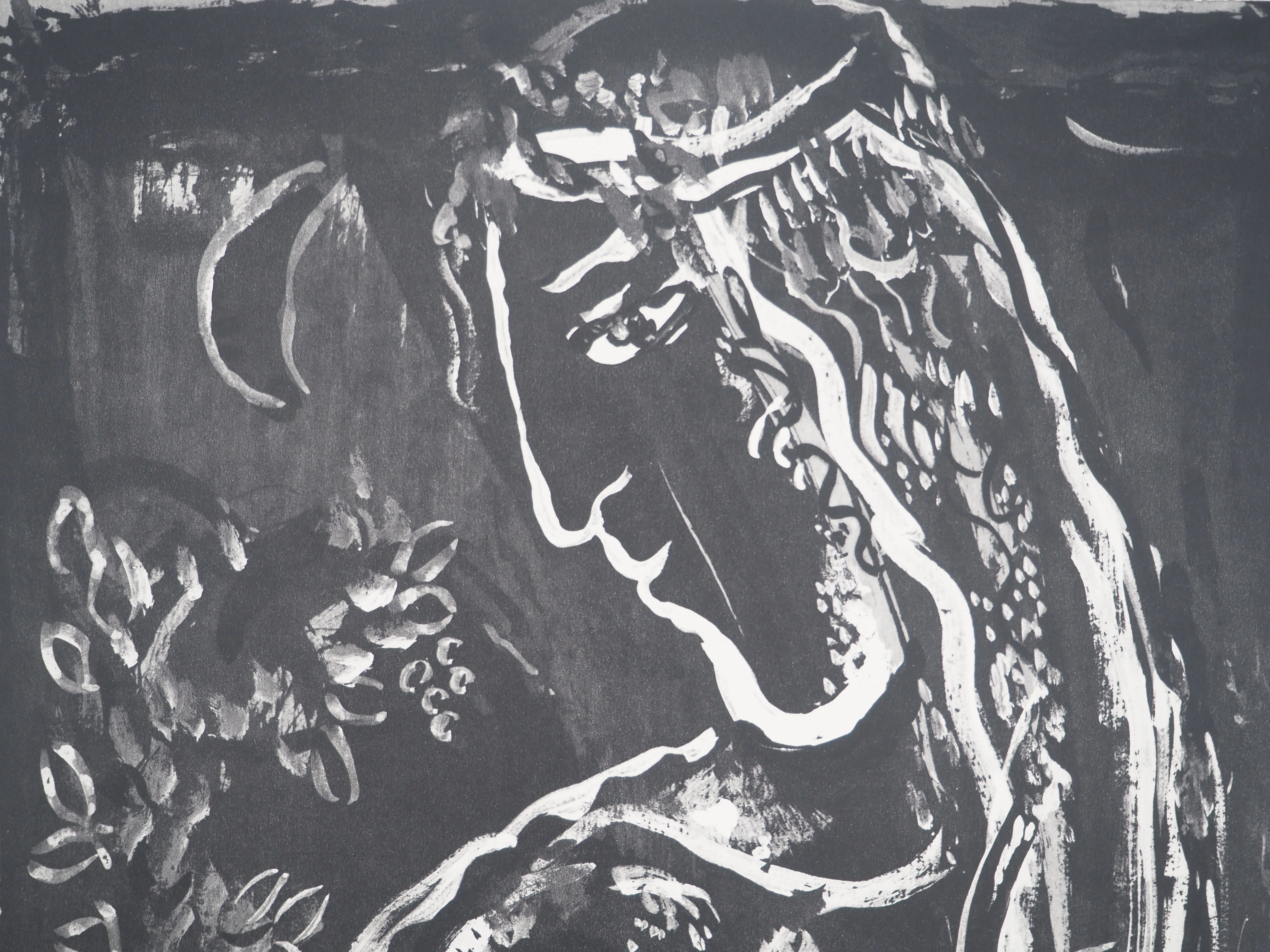 Marc CHAGALL : La Bible, Maternité à l'ange Agar, Héliogravure - Image 5