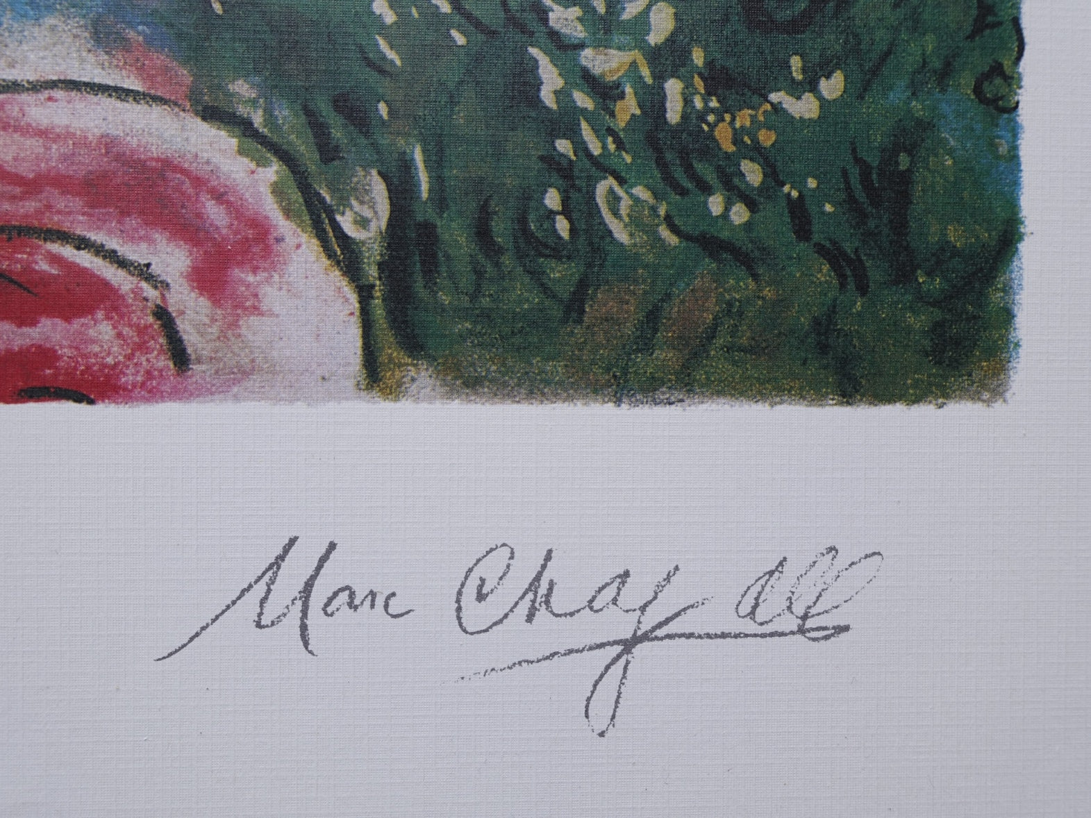 Marc CHAGALL : La femme et l'oiseau, Lithographie signée - Image 3