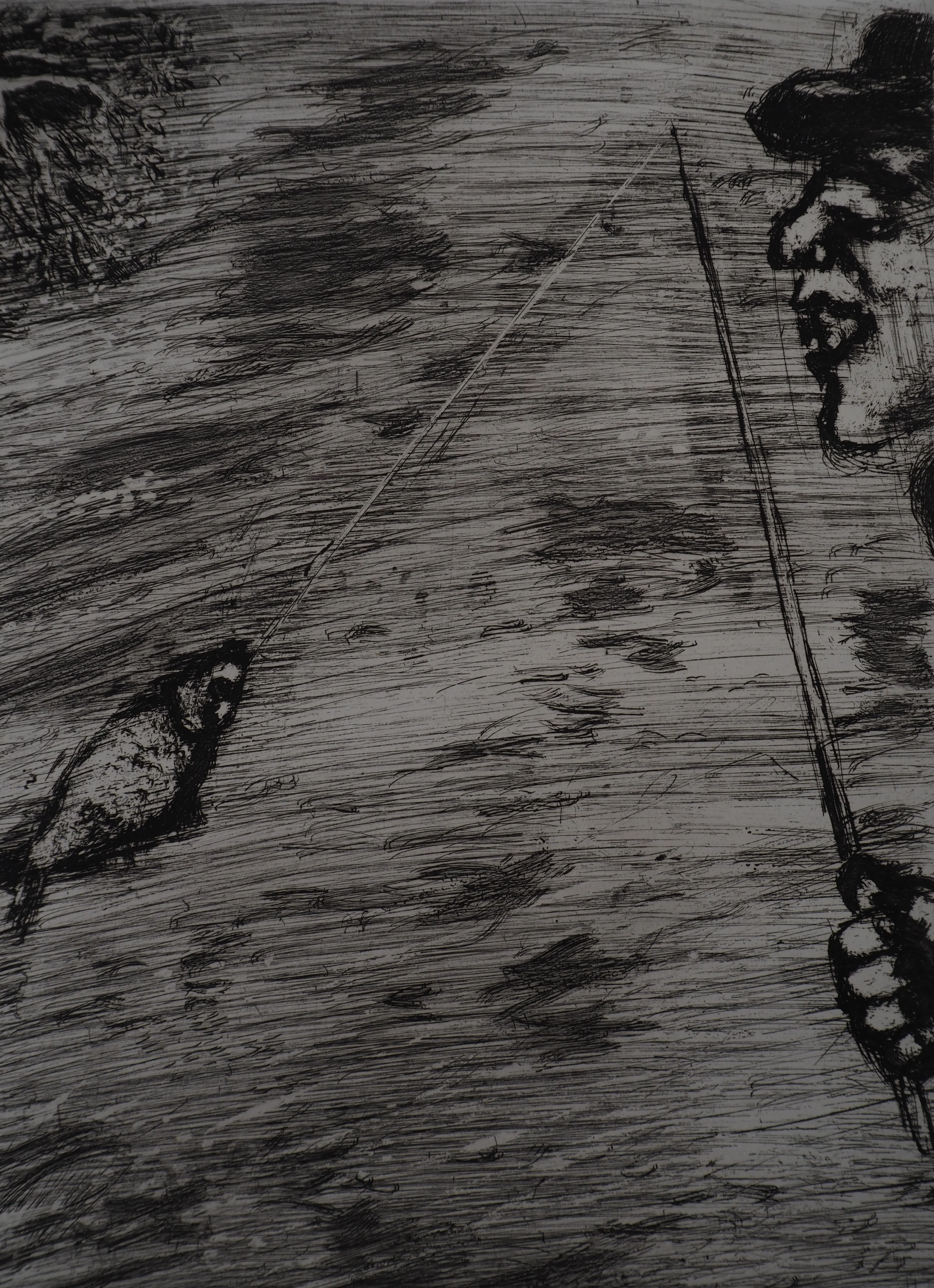 Marc CHAGALL : La pêche, Gravure originale signée - Image 6