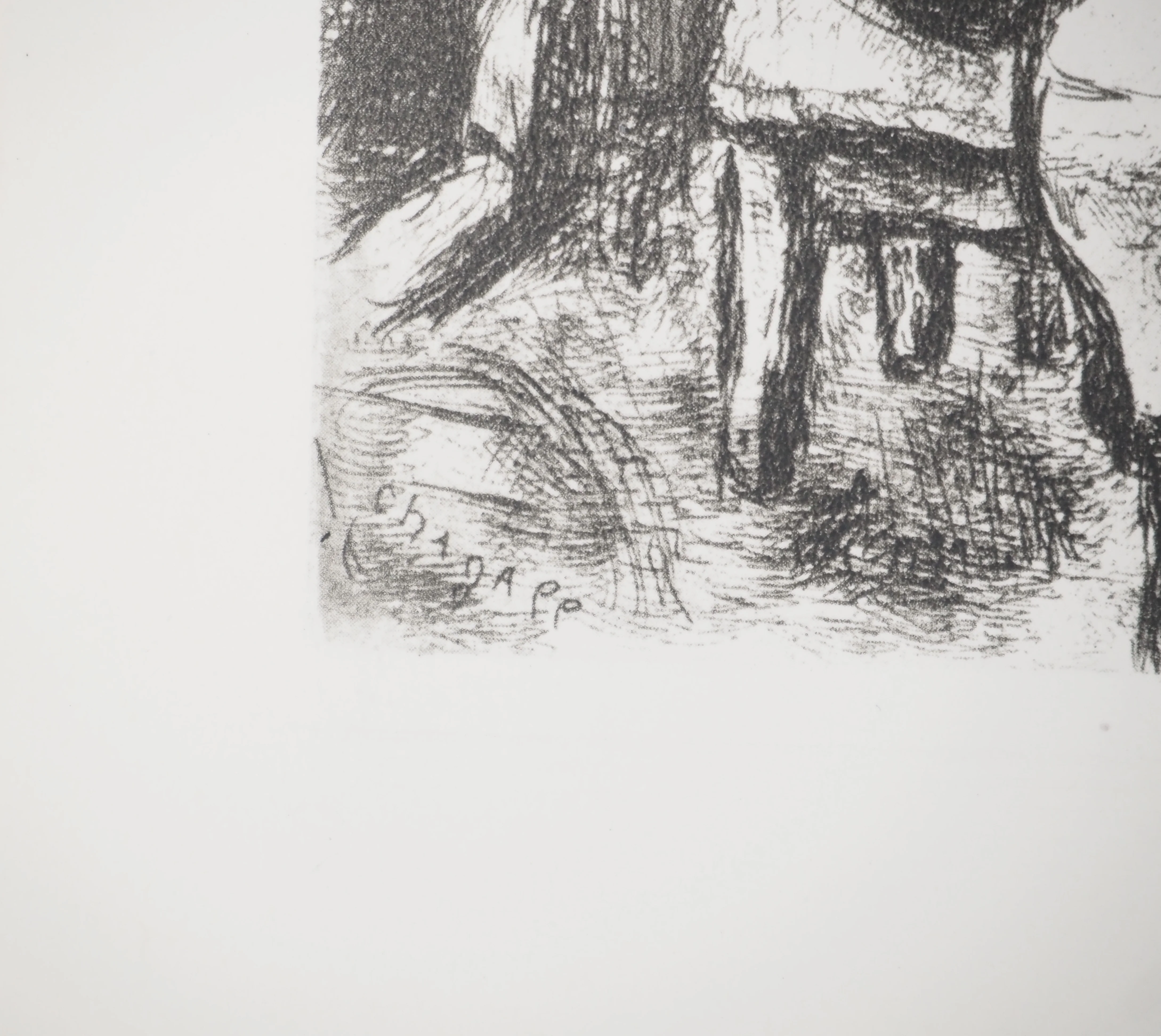 Marc CHAGALL : L'agneau de la Pâque, Héliogravure originale signée - Image 2