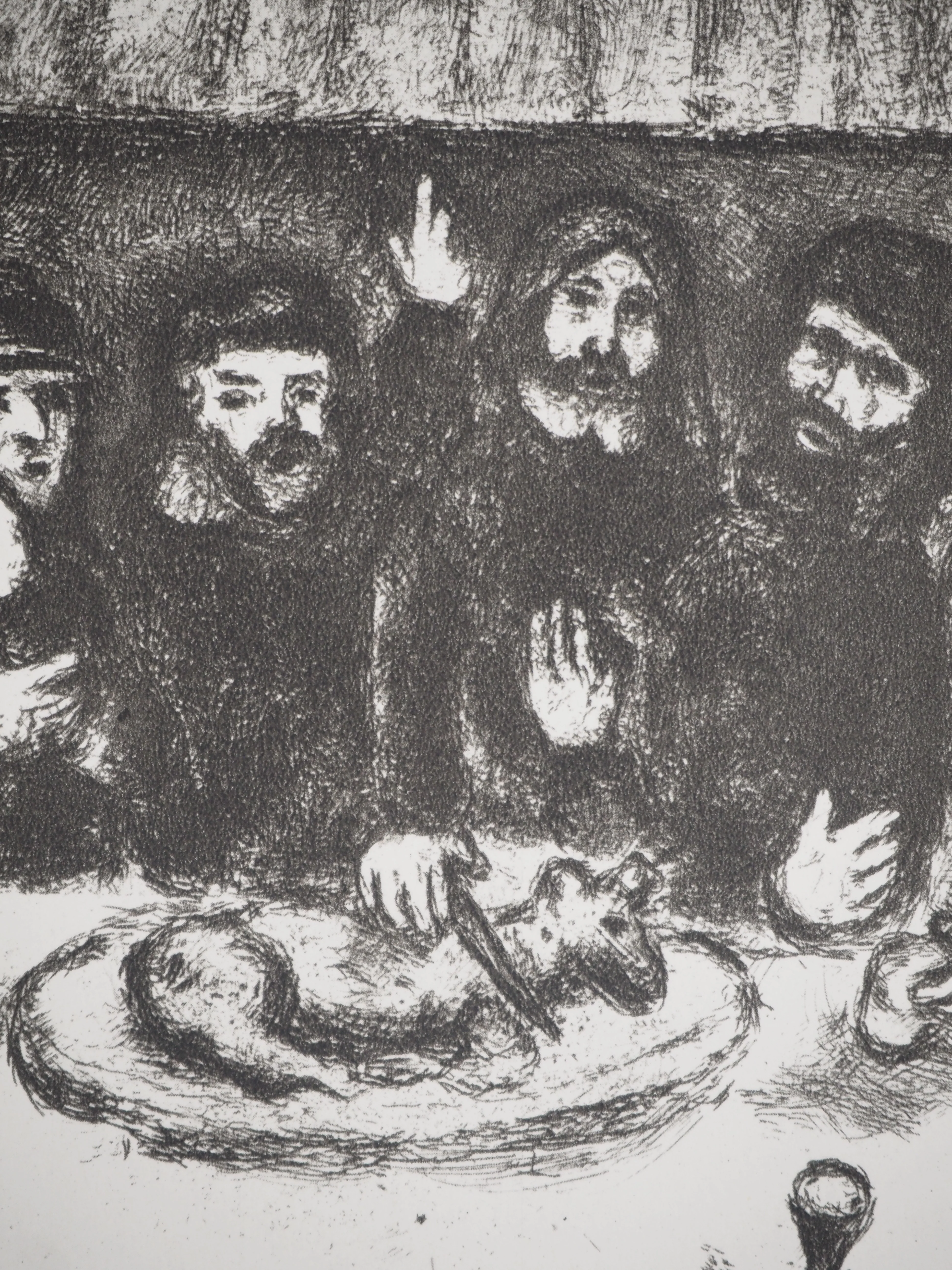 Marc CHAGALL : L'agneau de la Pâque, Héliogravure originale signée - Image 4