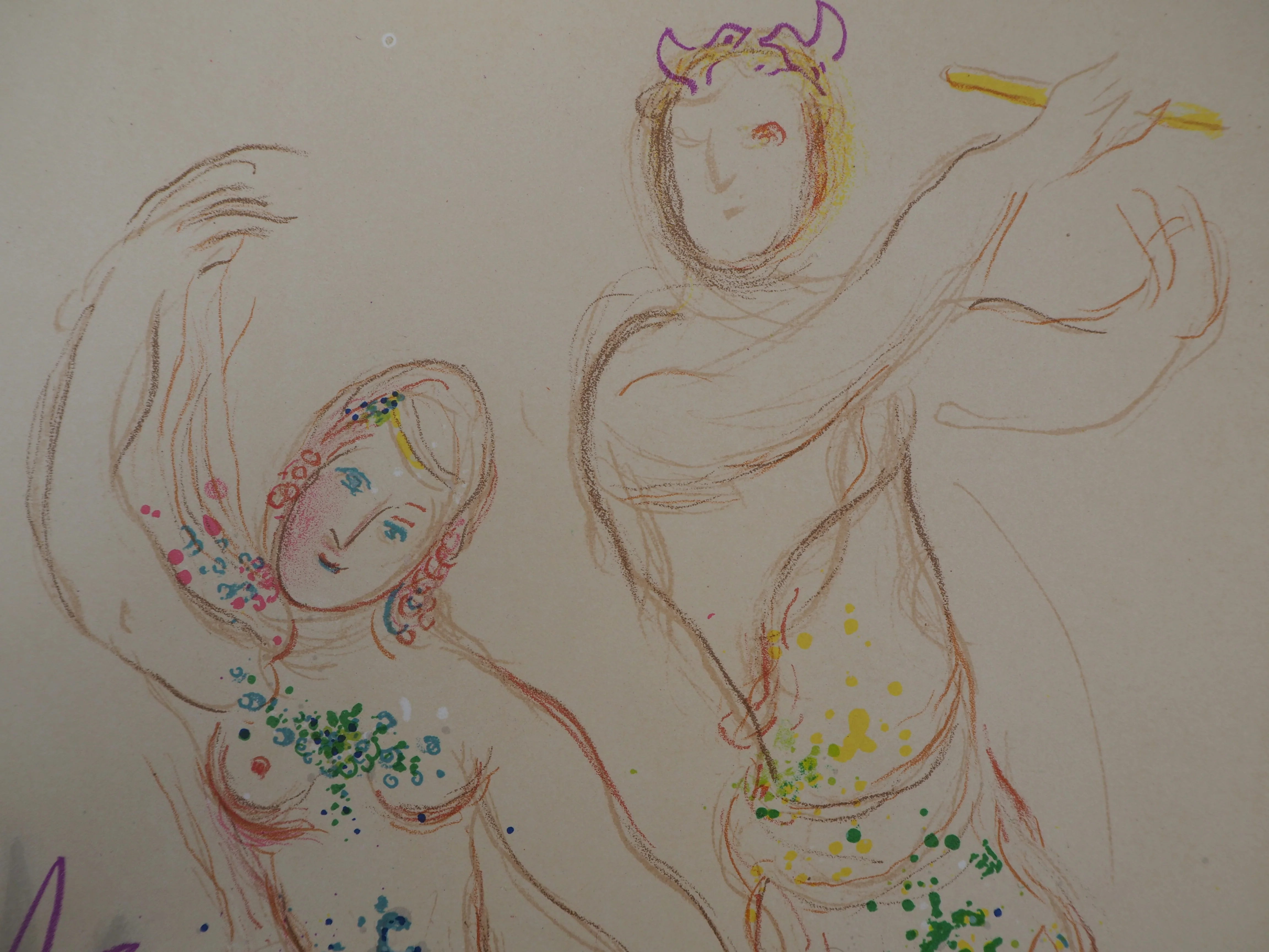 Marc CHAGALL : Le Ballet, Ballerine et Faune, Lithographie originale - Image 4