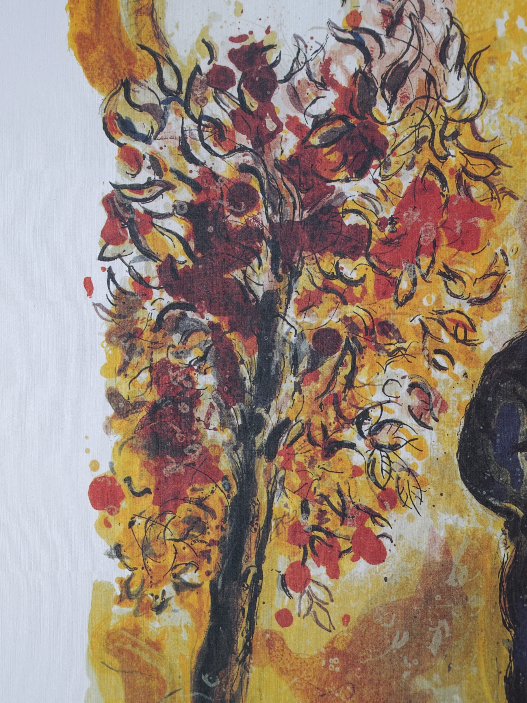 Marc CHAGALL : Moïse et le buisson ardent, Lithographie signée - Image 10