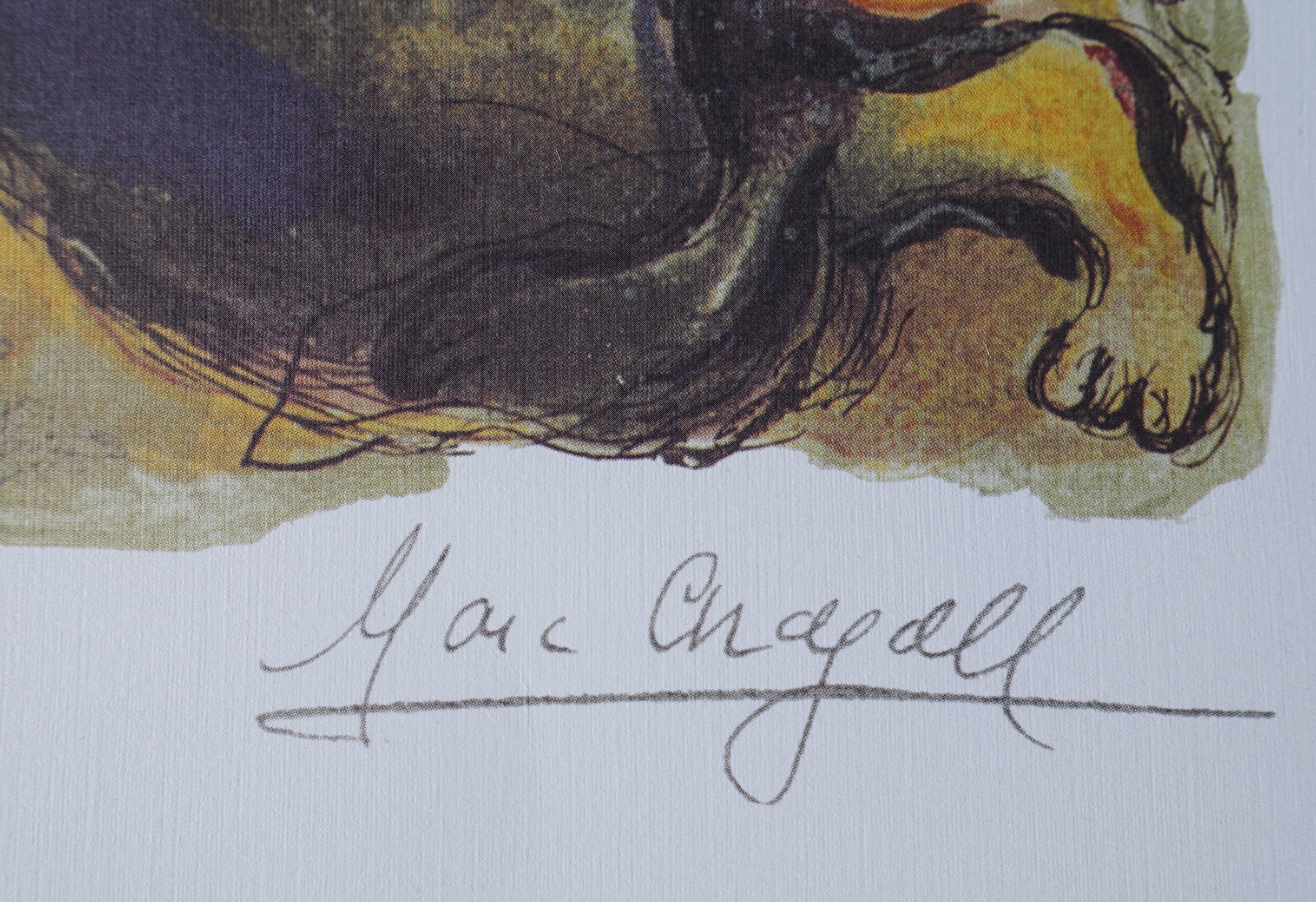 Marc CHAGALL : Moïse et le buisson ardent, Lithographie signée - Image 3