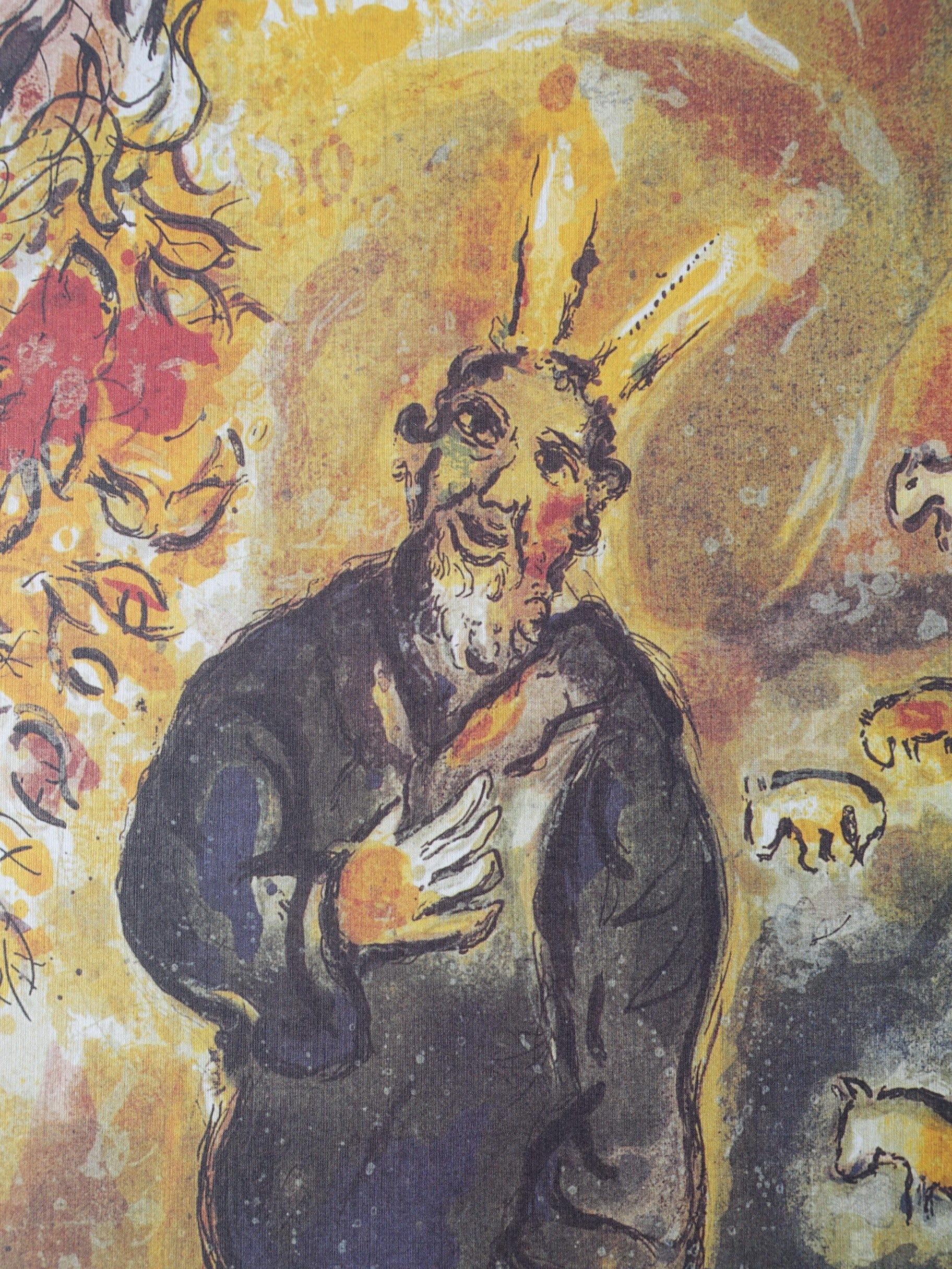 Marc CHAGALL : Moïse et le buisson ardent, Lithographie signée - Image 6