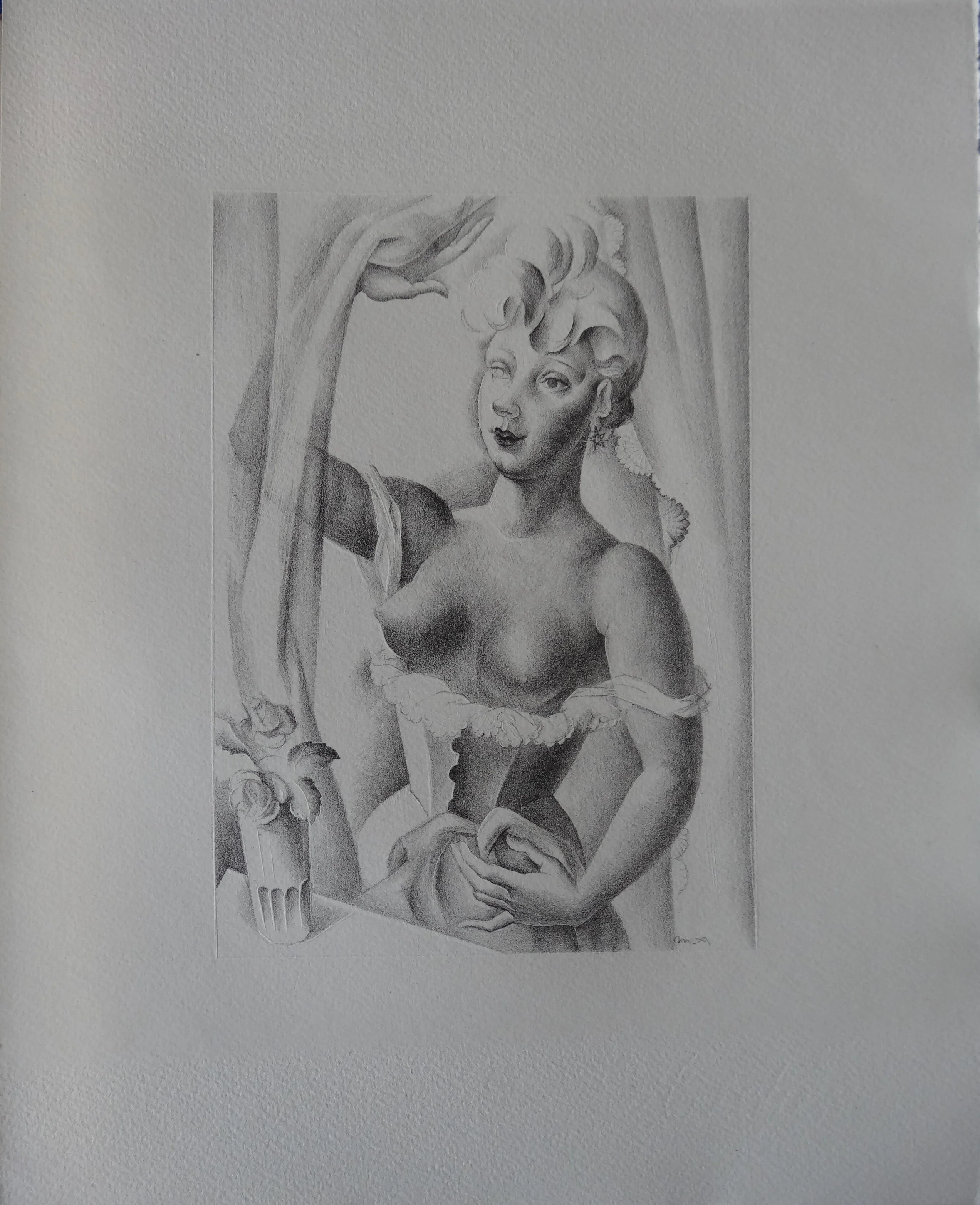 Mariano ANDREU : Nu Cubiste, Lithographie originale signée - Image 2