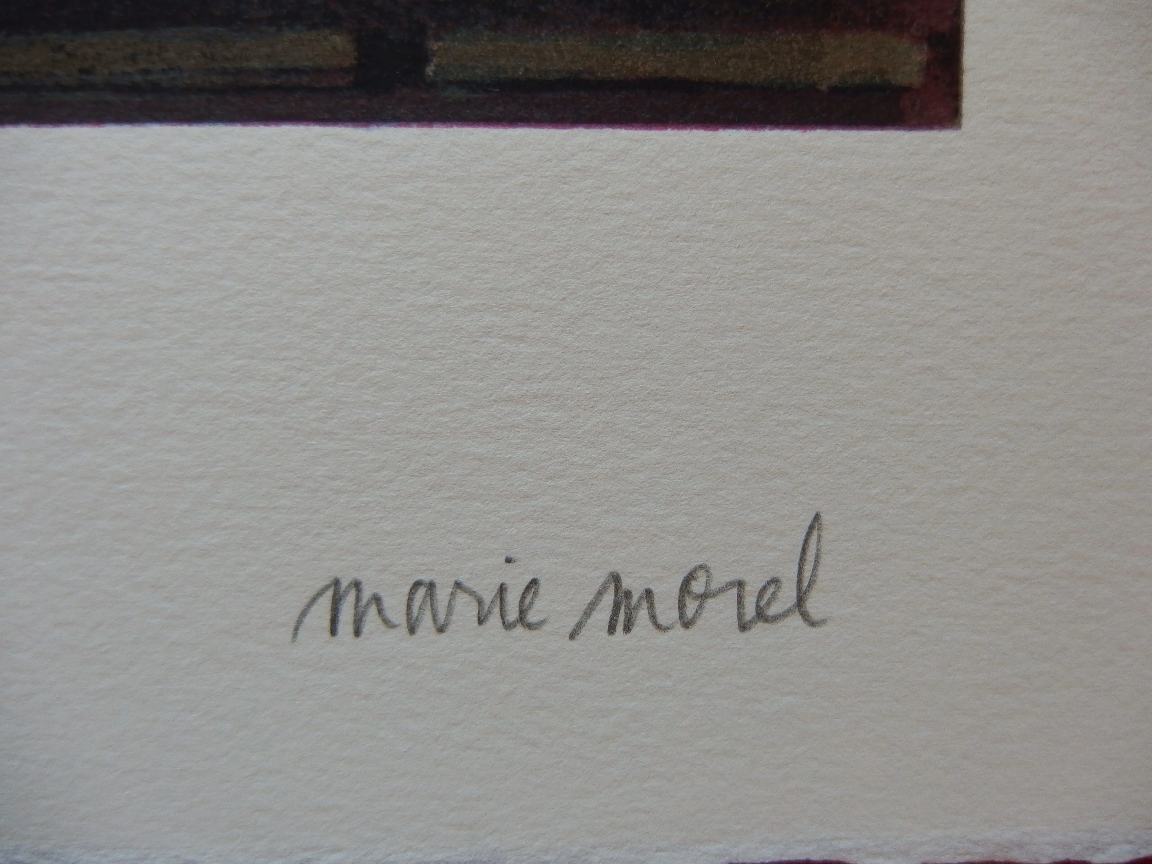 Marie MOREL : L'art est ailleurs, Sérigraphie originale signée - Image 2