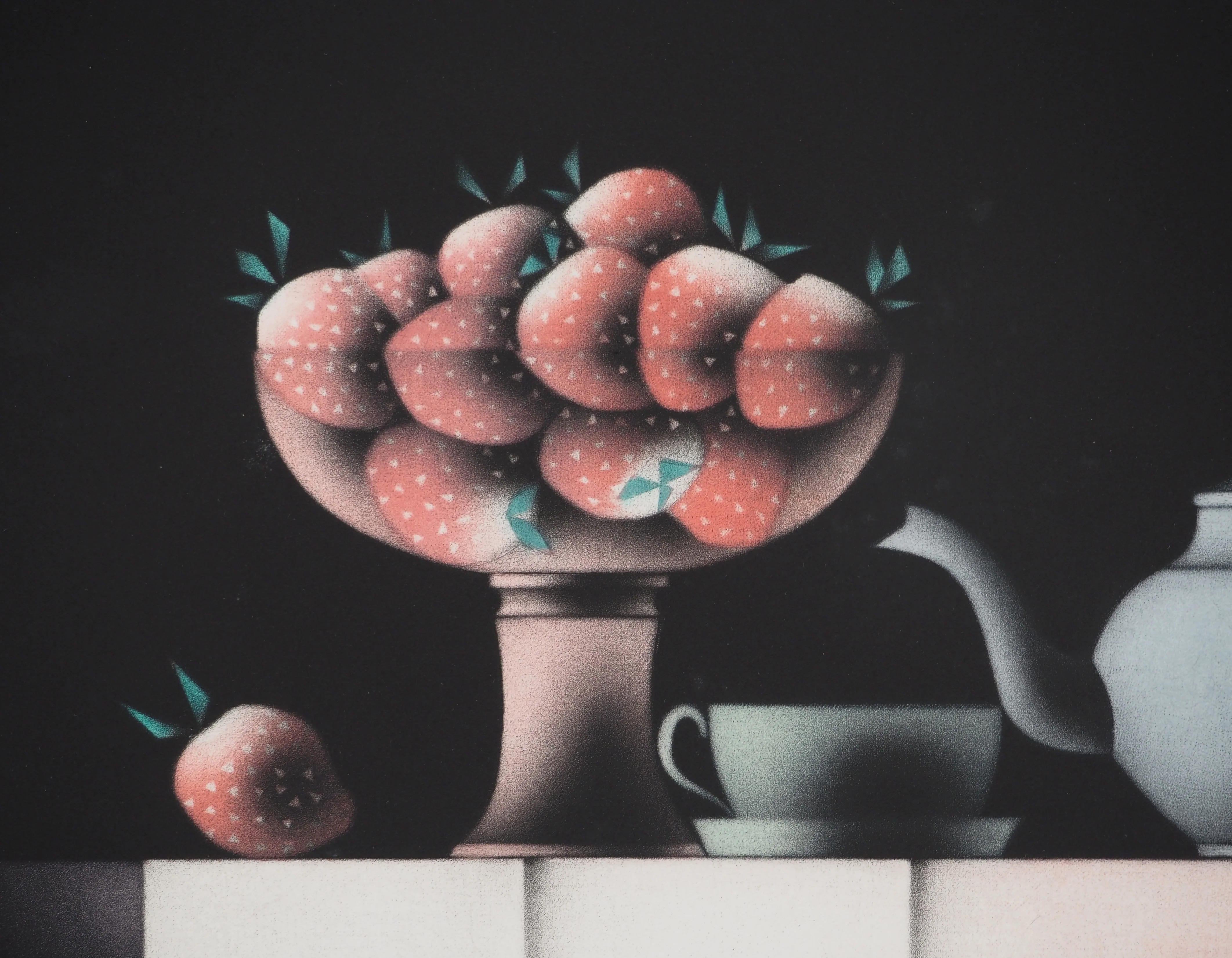 Mario AVATI : Cinq heures exactement, Gravure originale signée - Image 3