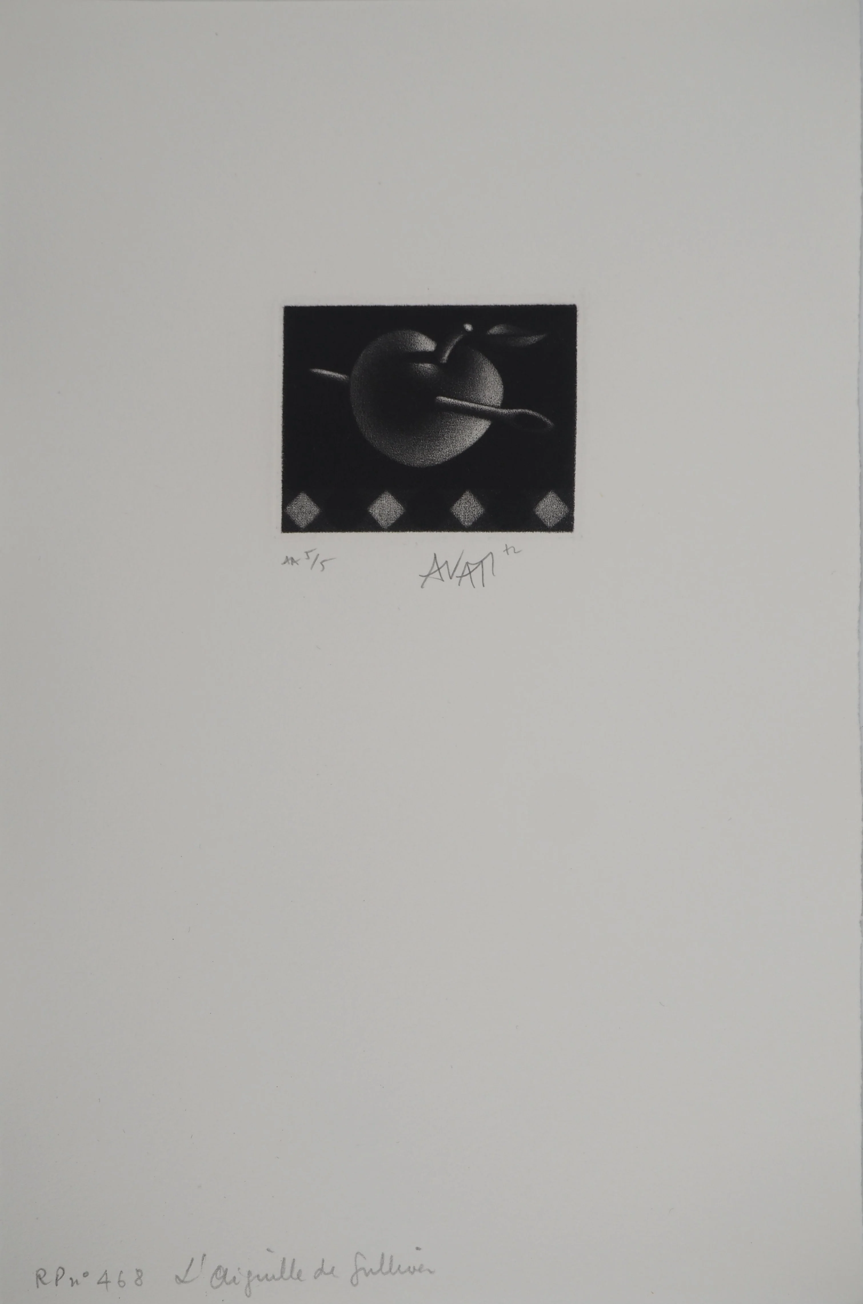 Mario AVATI : L'aiguille, Gravure originale signée - Image 2